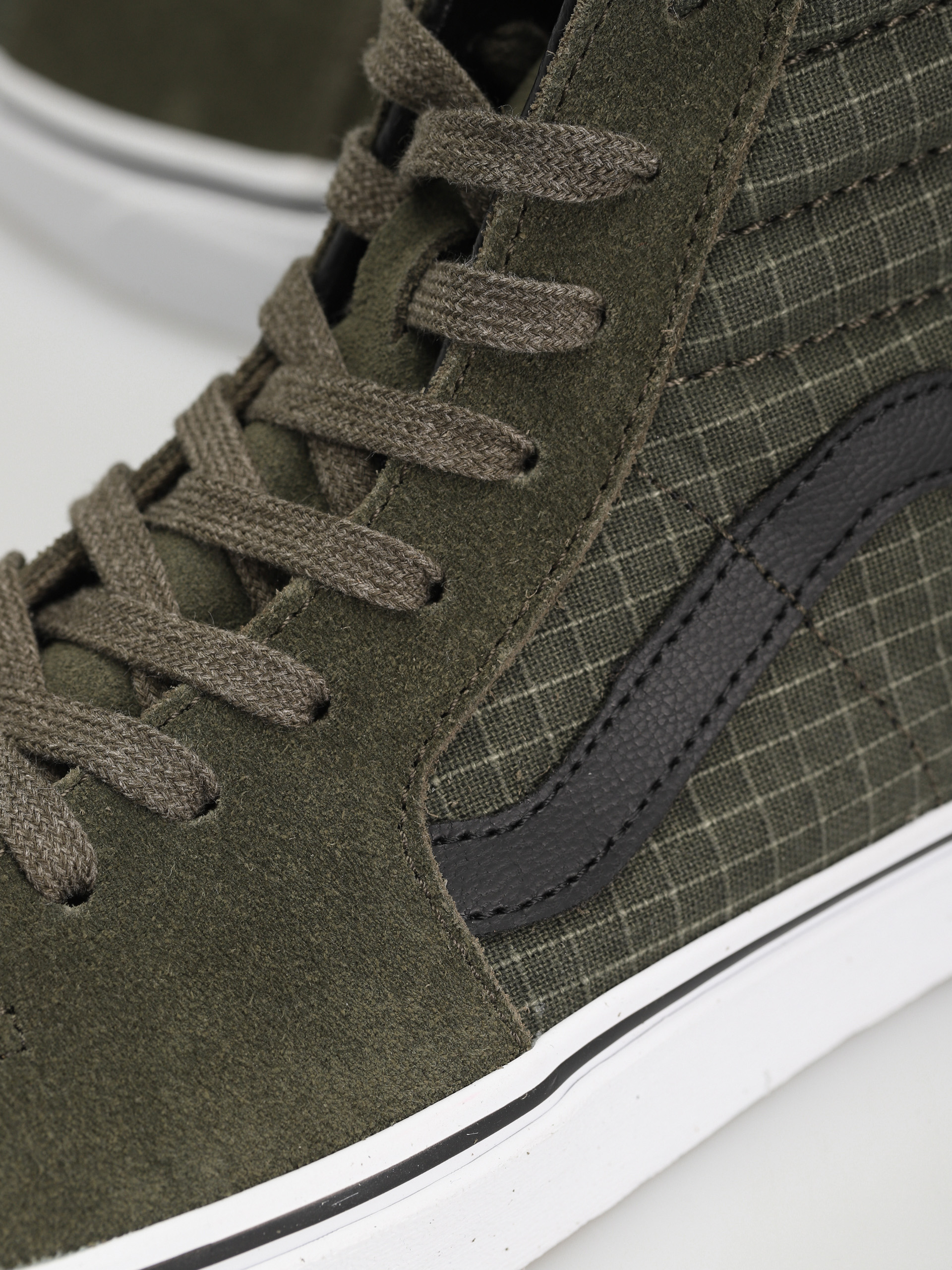 Pantofi Vans Sk8 Hi (ripstop canvas grape leaf/true white)