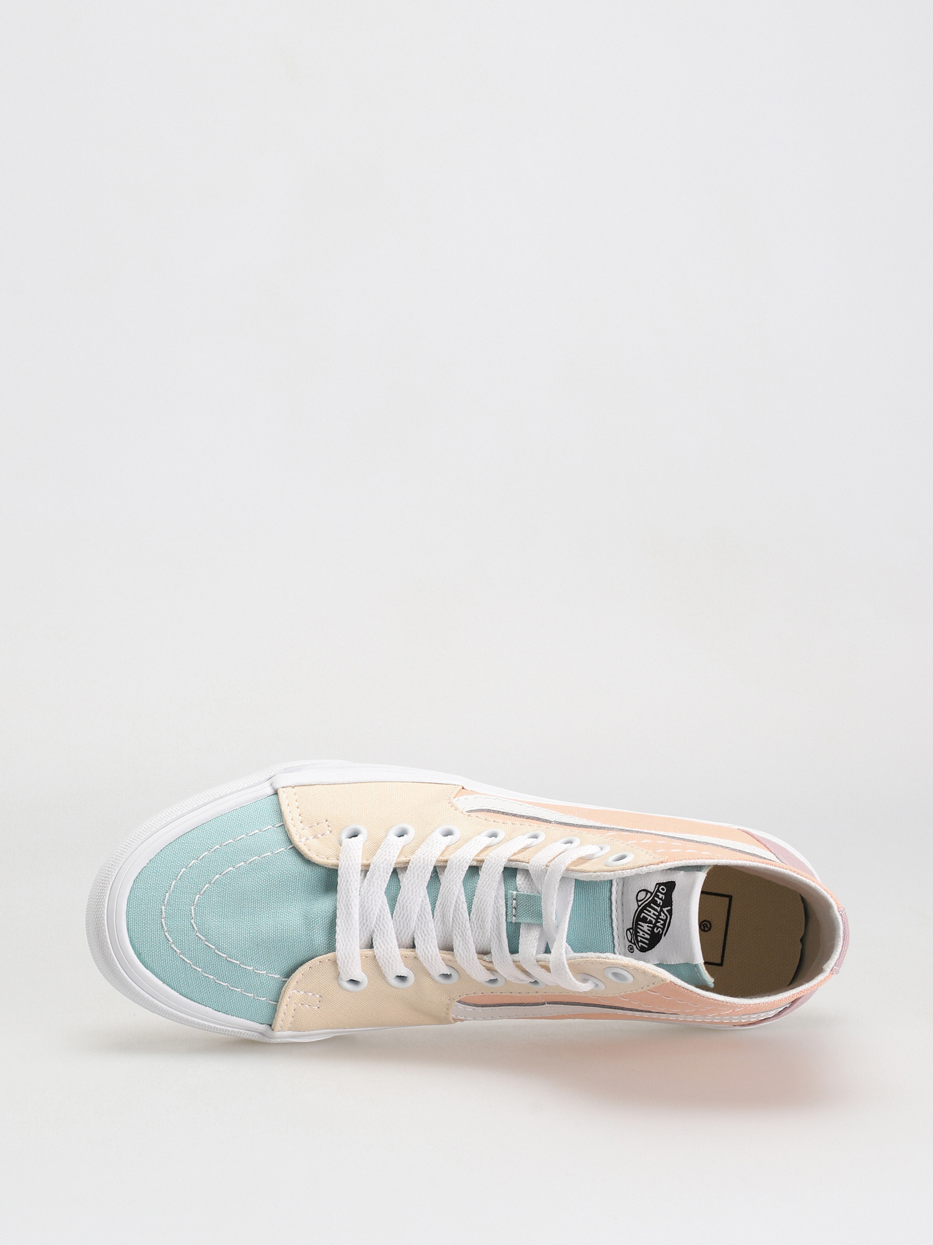 Pantofi Vans Sk8 Hi Tapered Wmn (pastel block multi/true white)