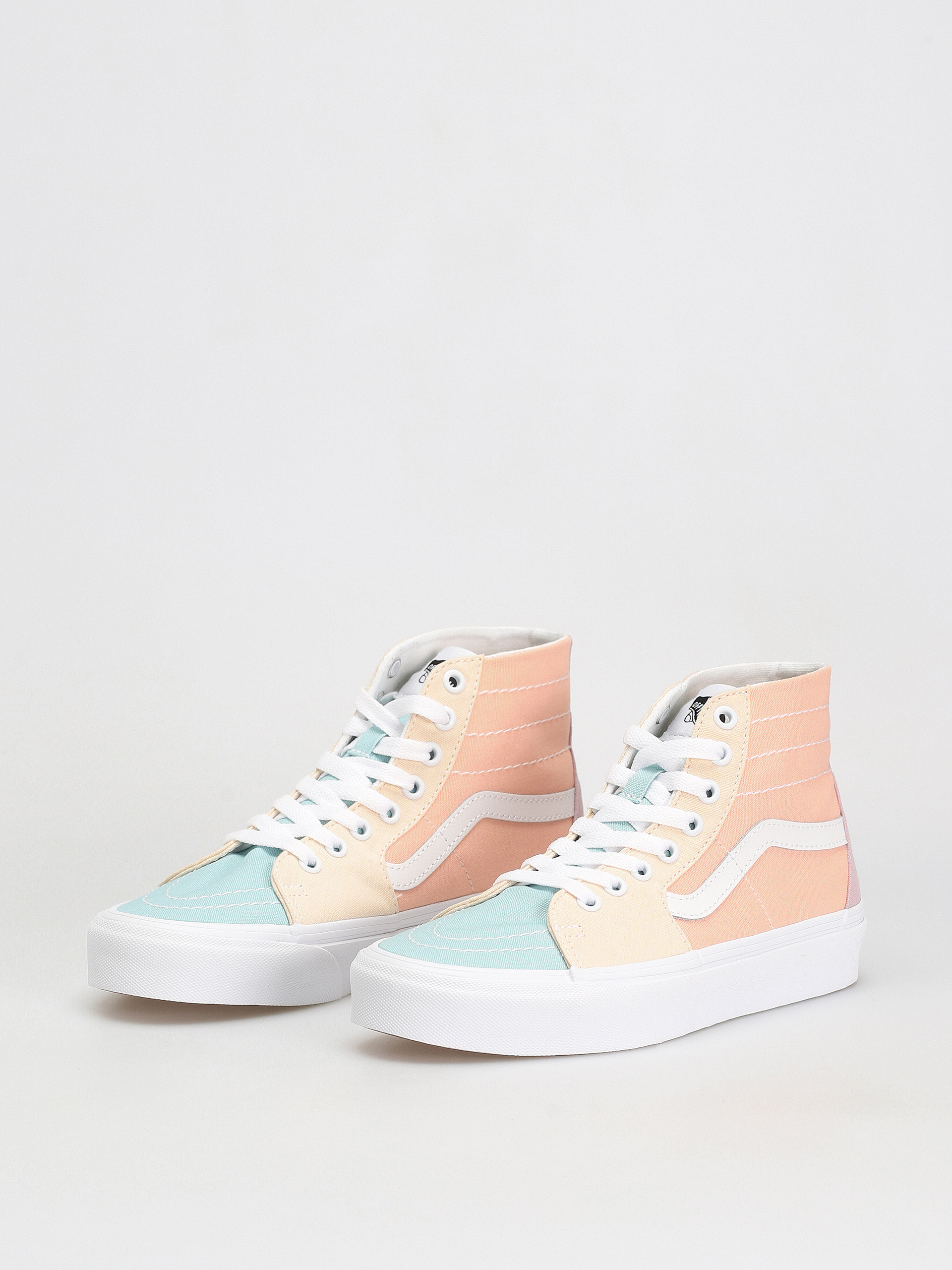 Pantofi Vans Sk8 Hi Tapered Wmn (pastel block multi/true white)