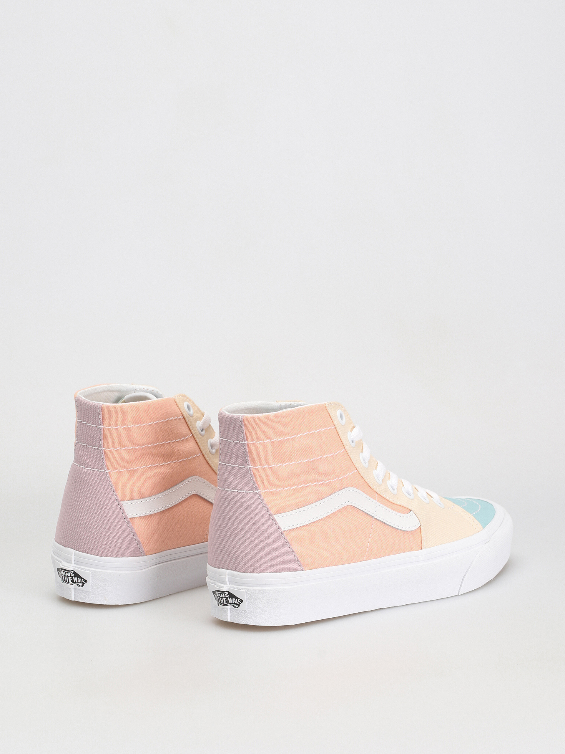 Pantofi Vans Sk8 Hi Tapered Wmn (pastel block multi/true white)