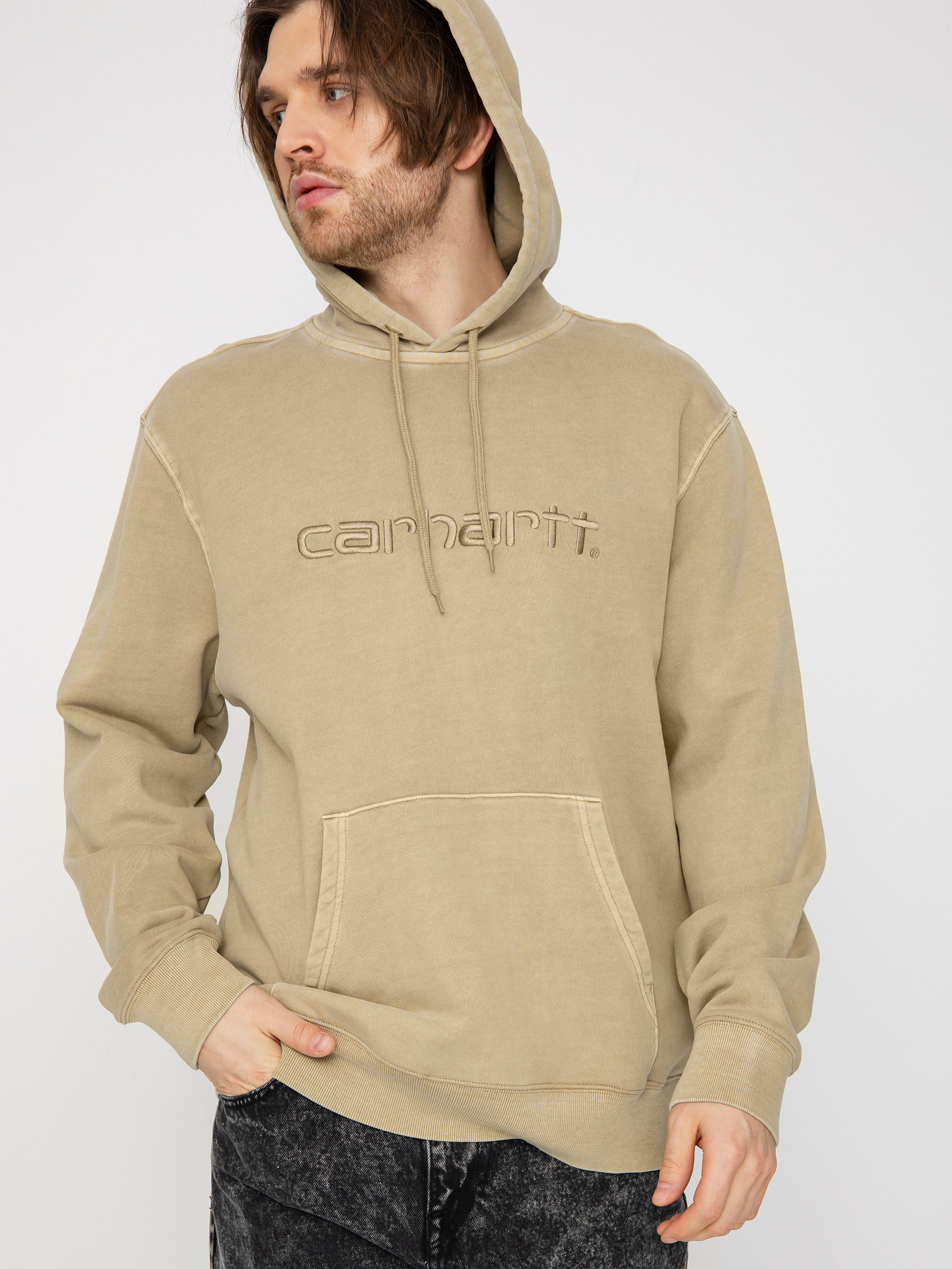 Hanorac cu glugă Carhartt WIP Duster HD (ammonite)