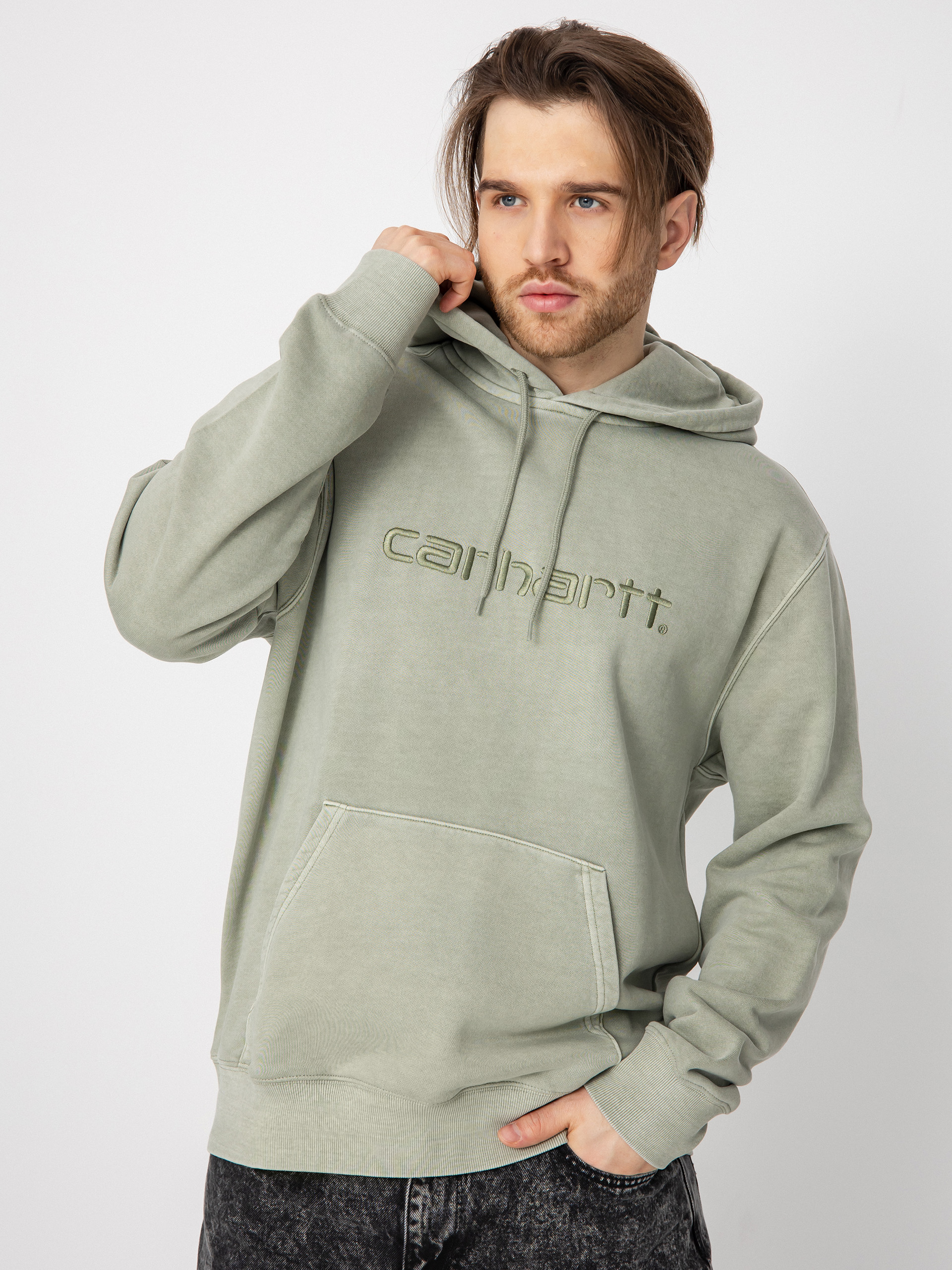 Hanorac cu glugă Carhartt WIP Duster HD (yucca)