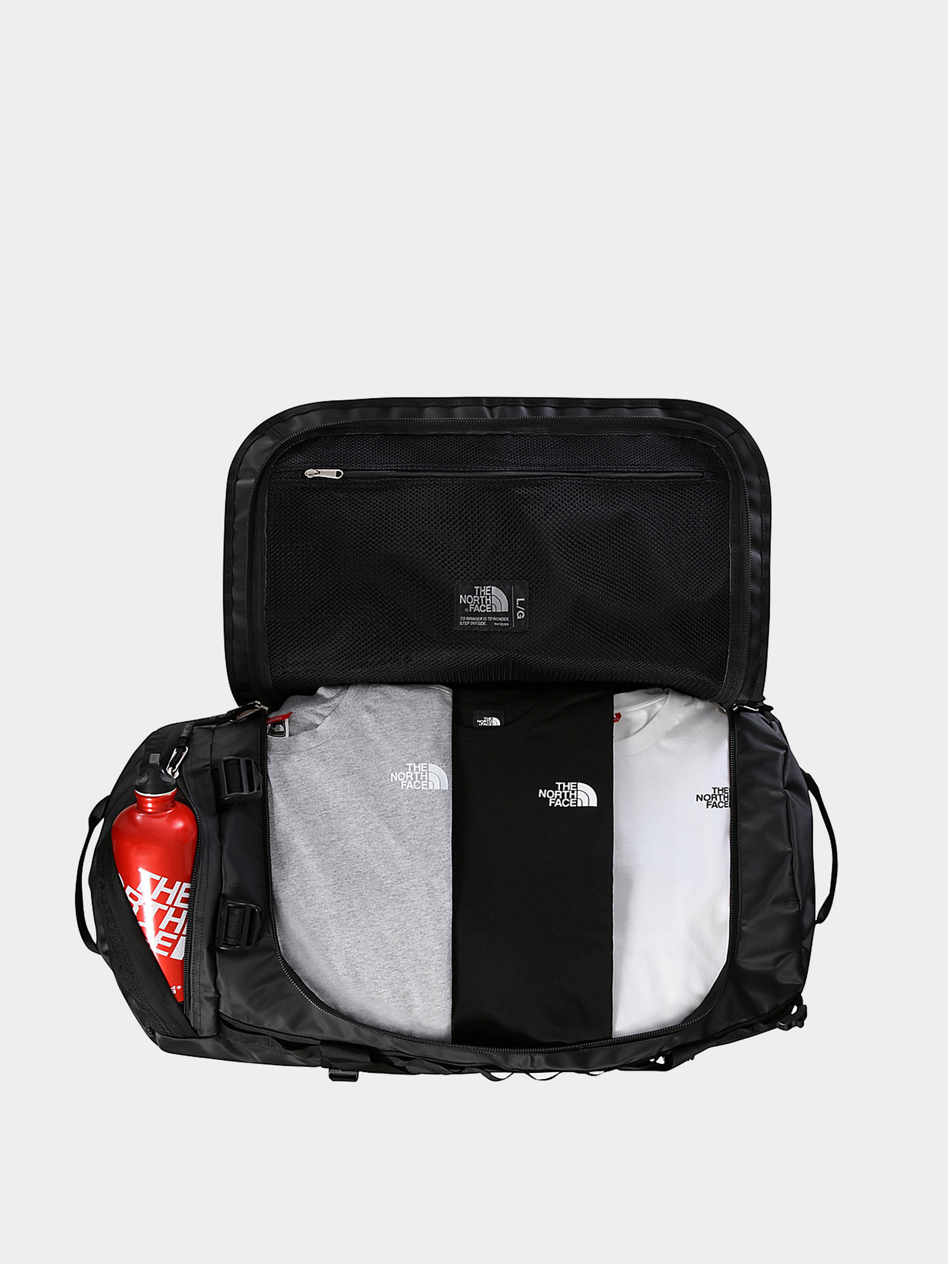 Geantă The North Face Base Camp Duffel L (tnf black/tnf white)