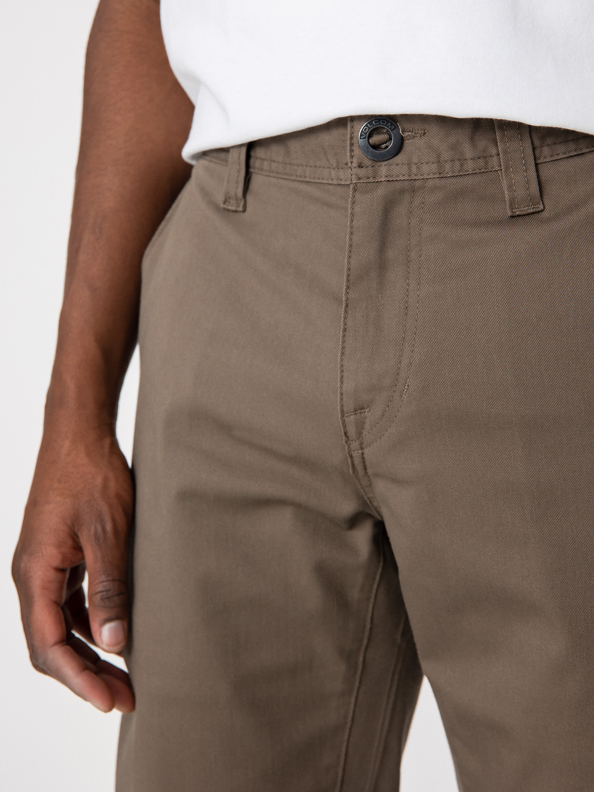 Pantaloni Volcom Frickin Modern Stret (mushroom)