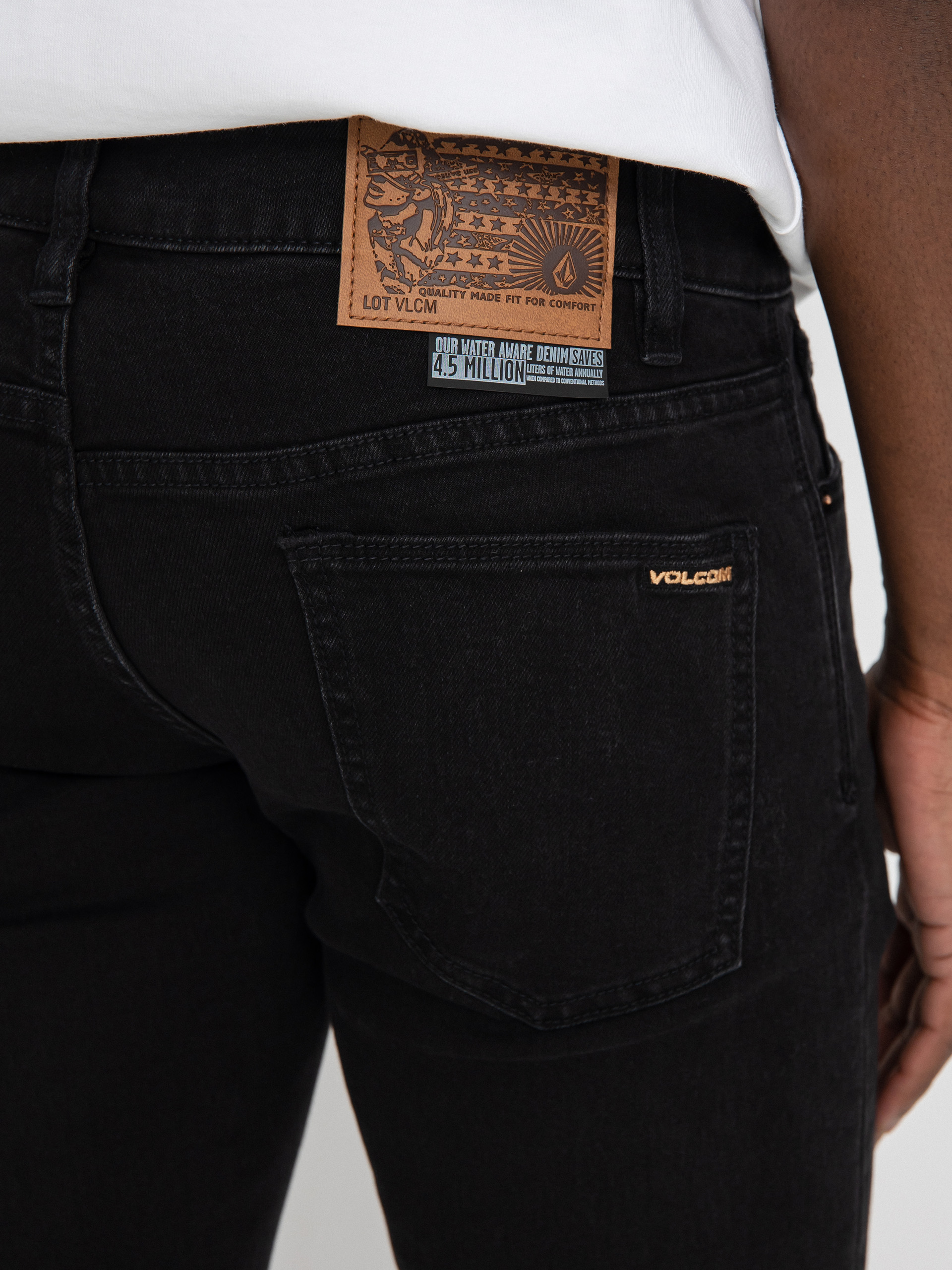 Pantaloni Volcom 2X4 Denim (black out)