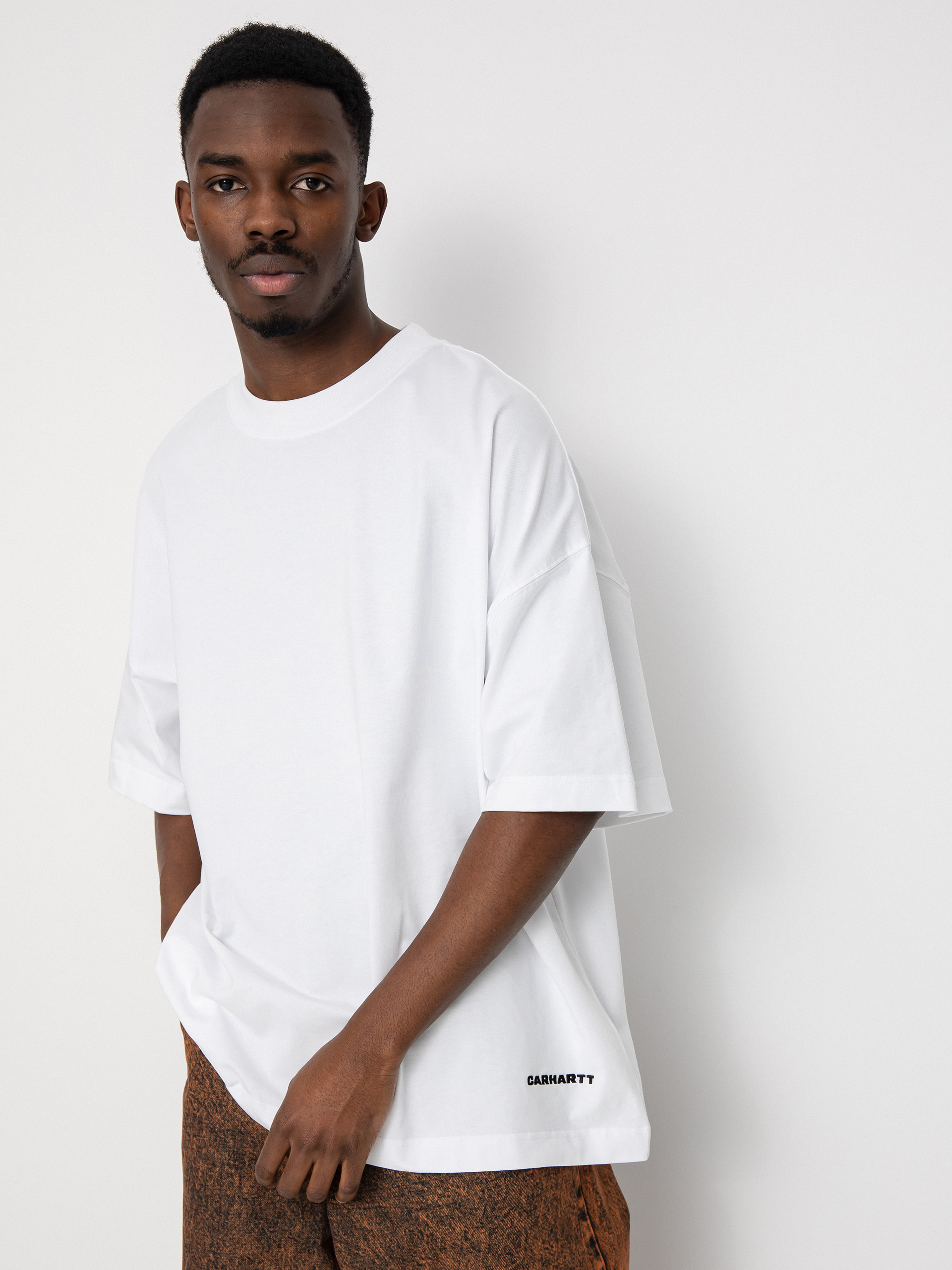 Tricou Carhartt WIP Link Script (white/black)