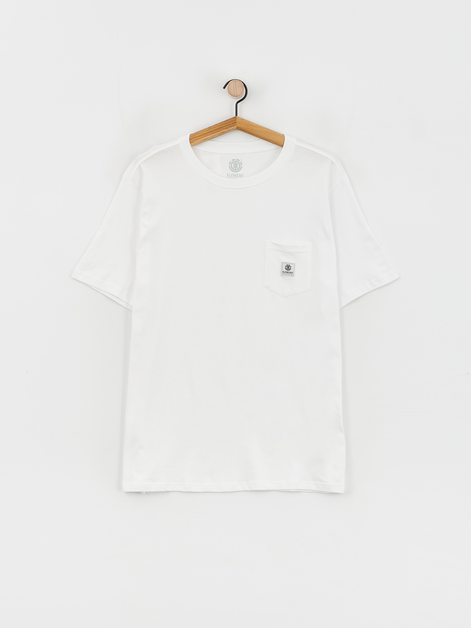 Tricou Element Basic Pocket Label (optic white)
