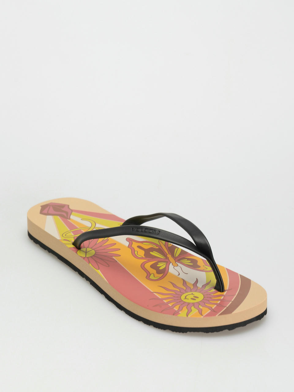 Papuci de plajă Volcom Color Me Spring Wmn (hazelnut)