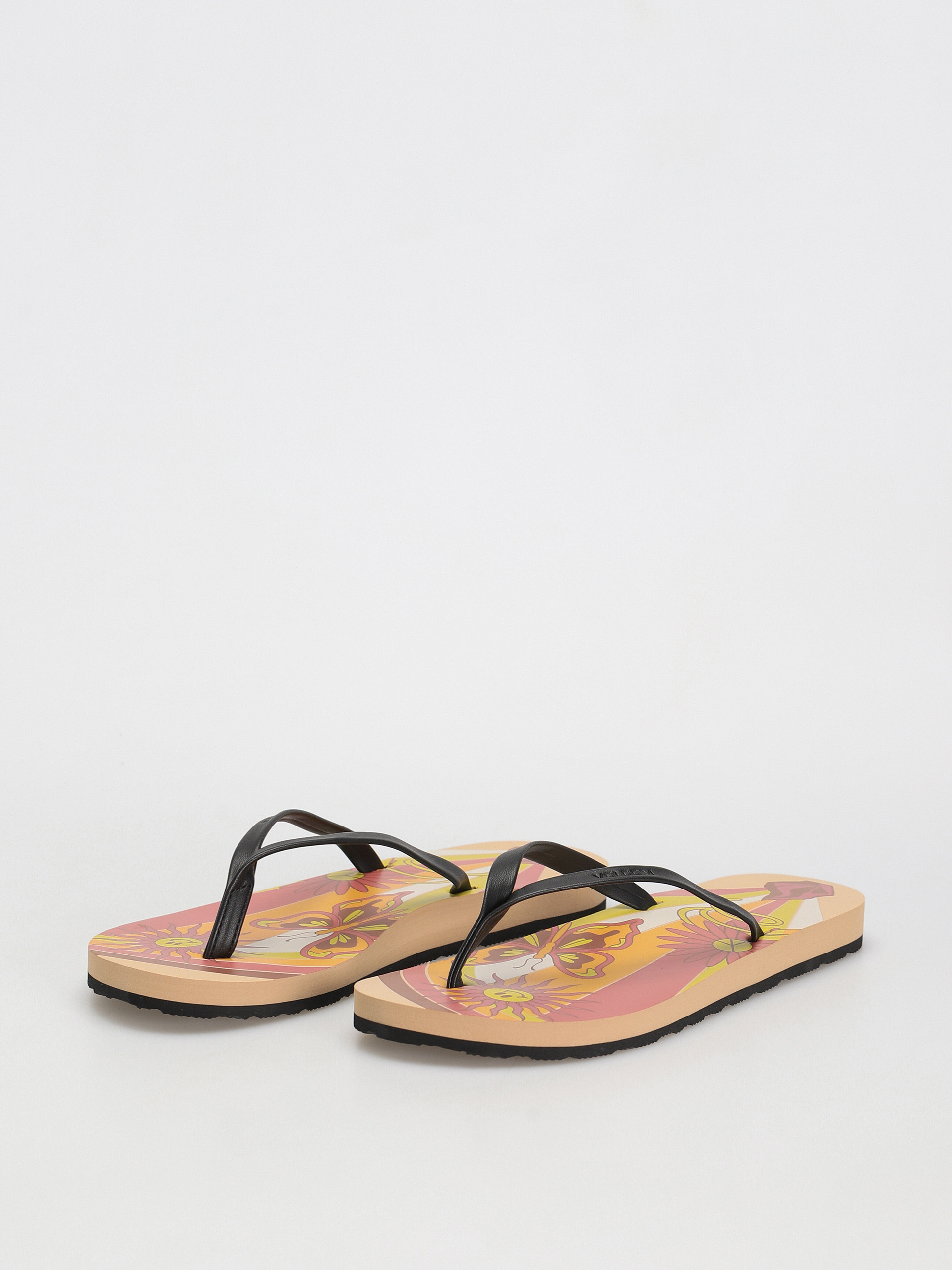 Papuci de plajă Volcom Color Me Spring Wmn (hazelnut)