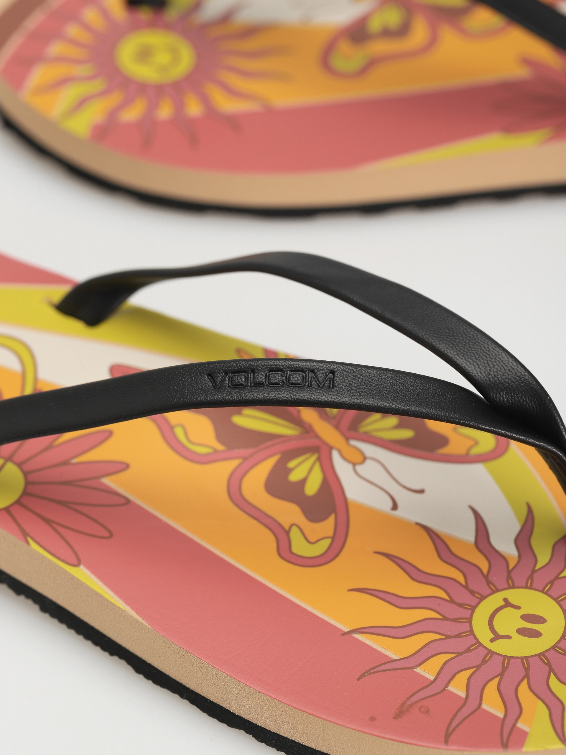 Papuci de plajă Volcom Color Me Spring Wmn (hazelnut)