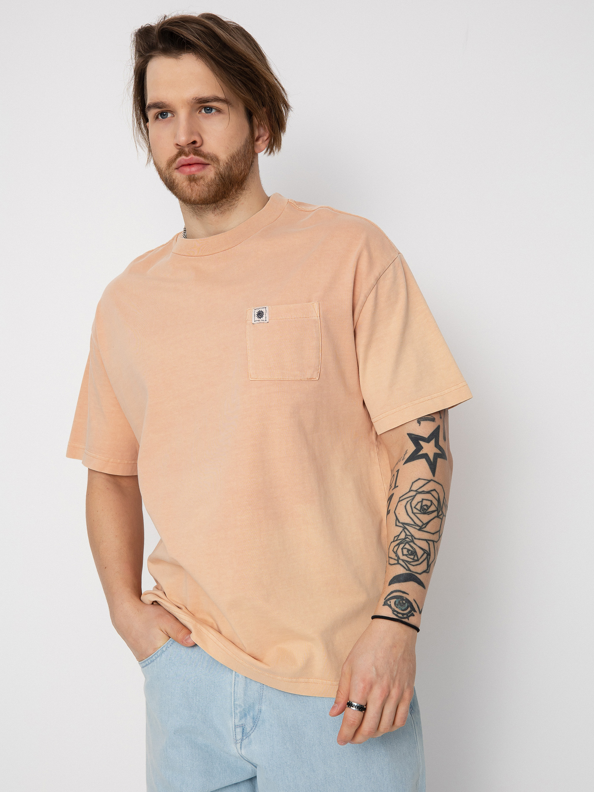 Tricou Quiksilver Natural Dye (cafe creme)