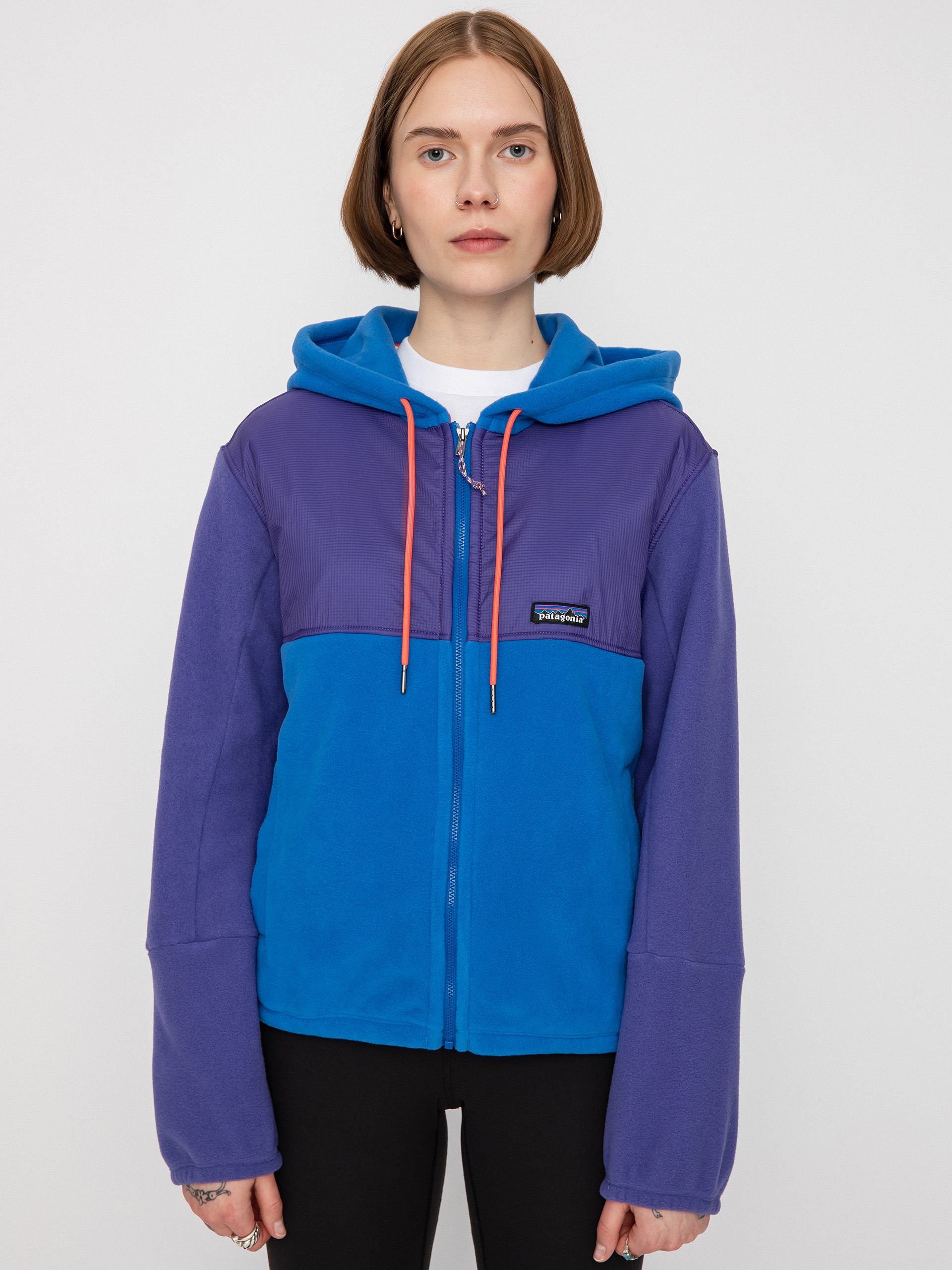 Hanorac din fleece Patagonia Microdini Hoody Wmn (bayou blue)