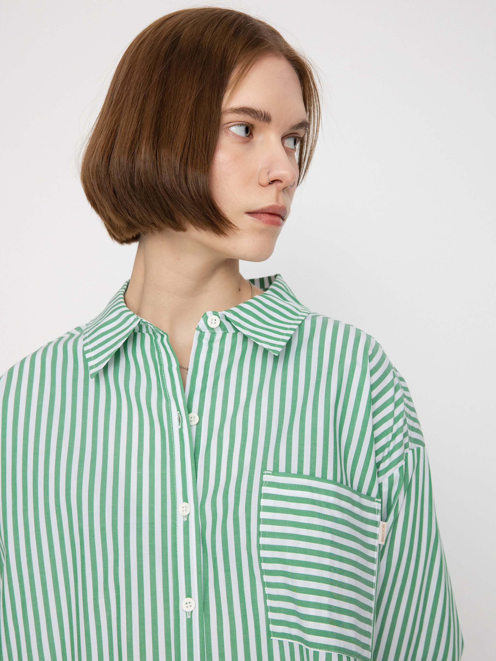 Cămașă Brixton Sidney Oversized Ls Wmn (leprechaun)