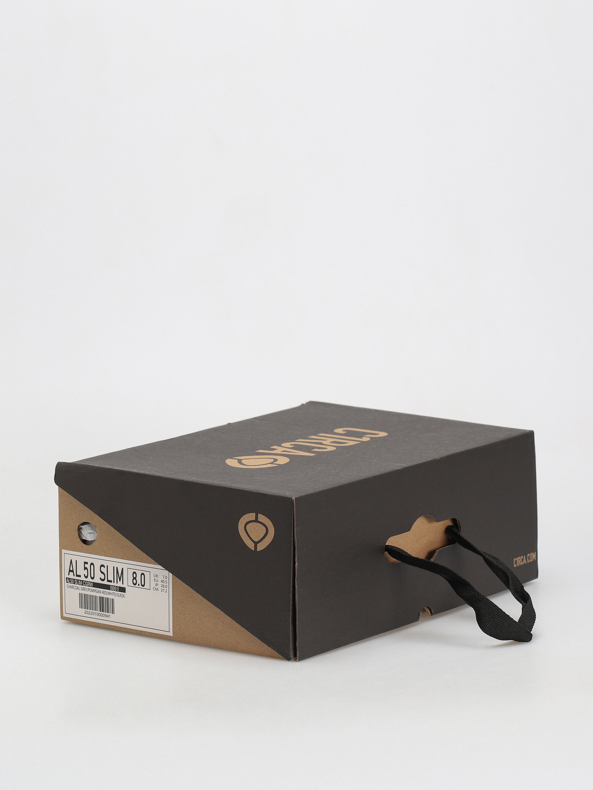 Pantofi Circa Al 50 Slim (charcoal grey/pompeian red/white)