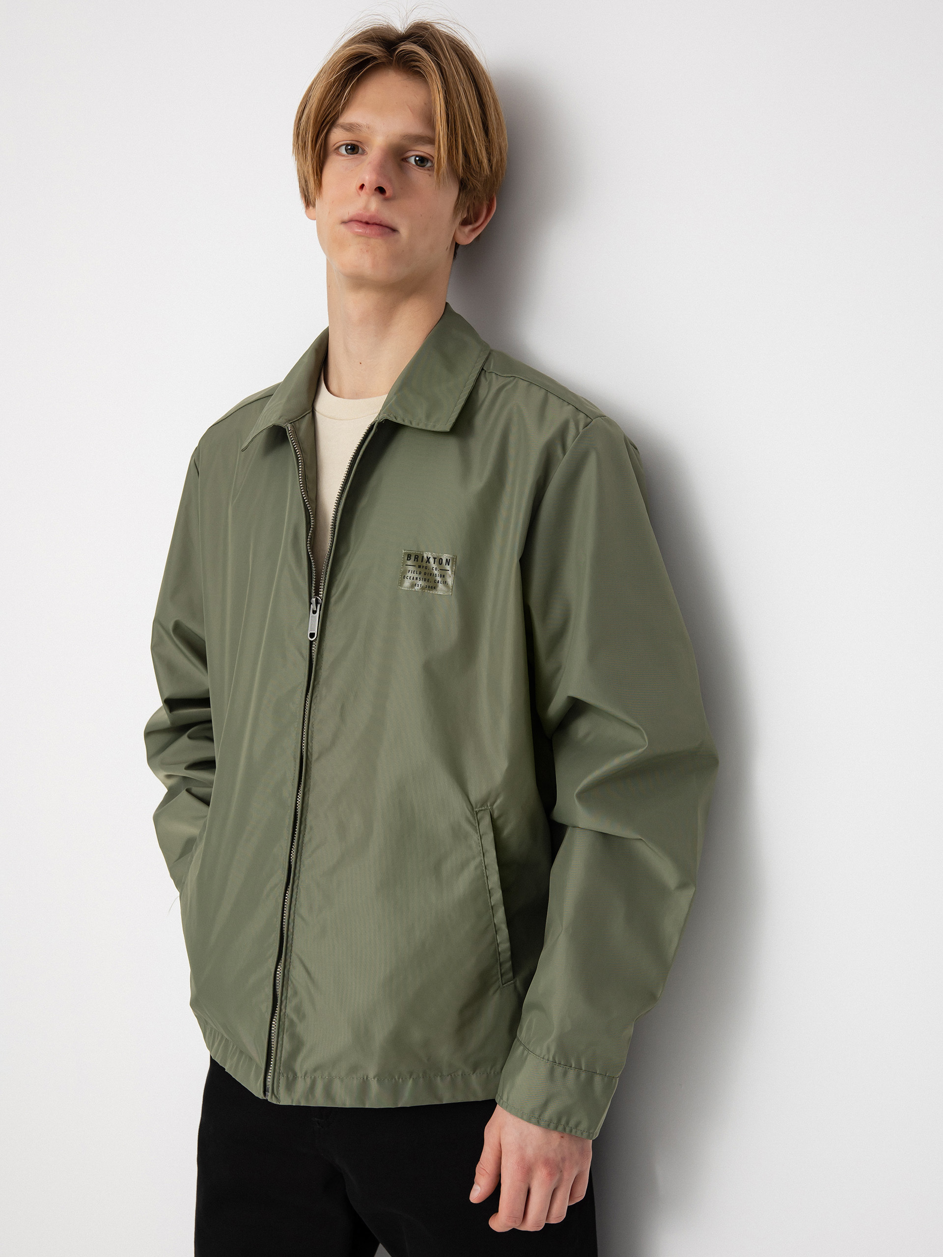Geacă Brixton Utopia Vintage Nylon (olive surplus)