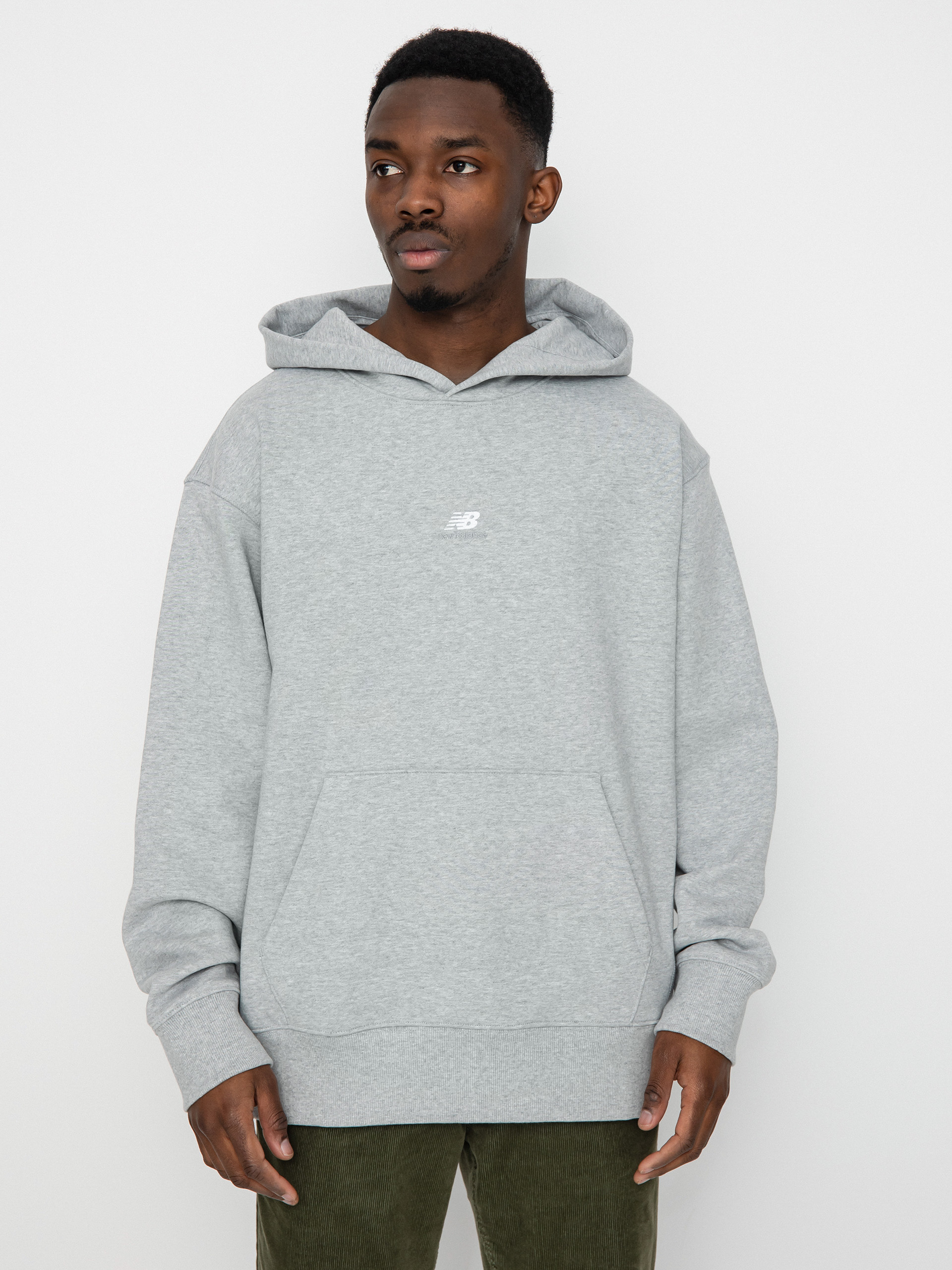 Hanorac cu glugă New Balance Athletics Remastered Graphic HD (athletic grey)