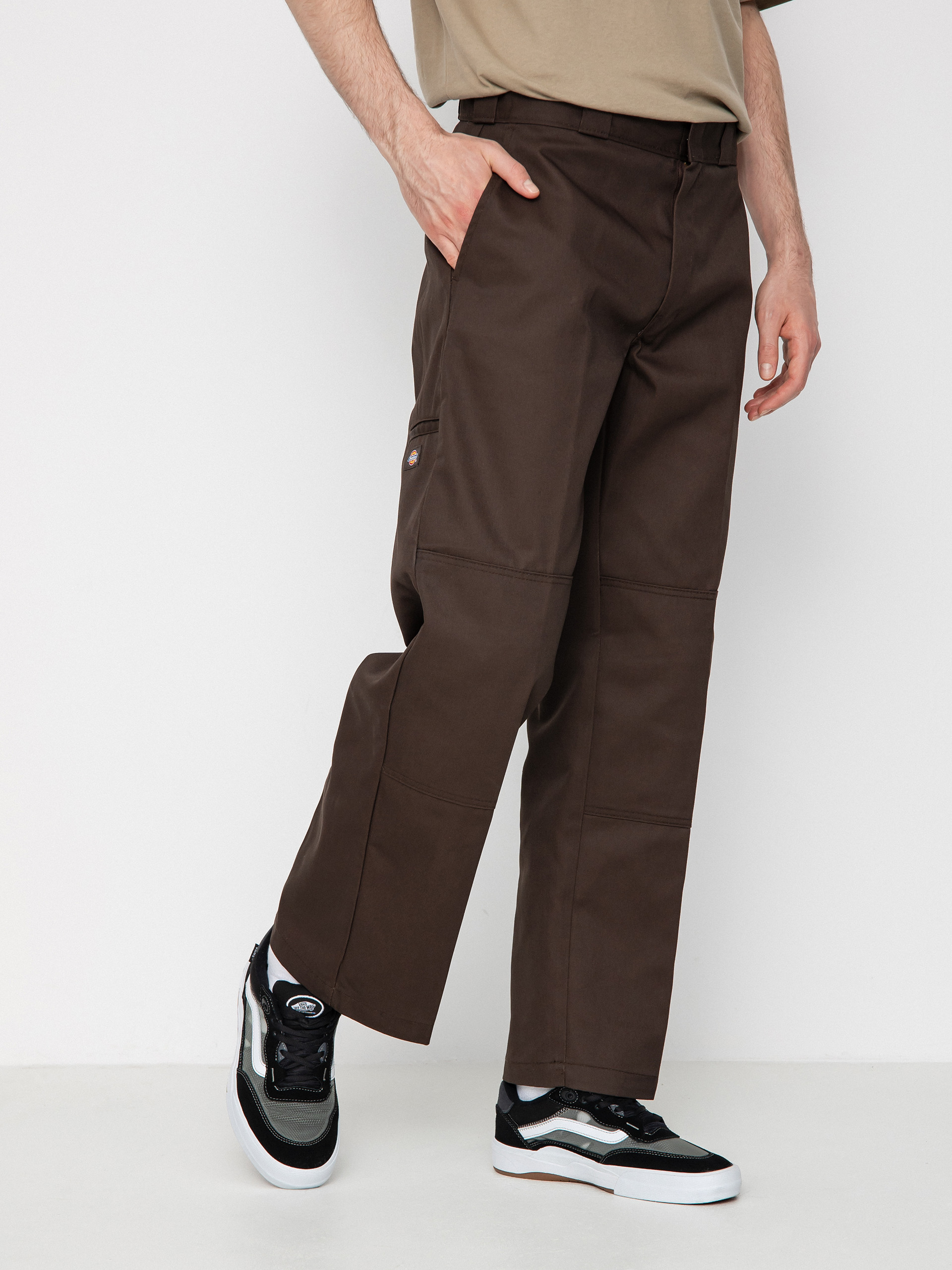 Pantaloni Dickies Double Knee (dark brown)
