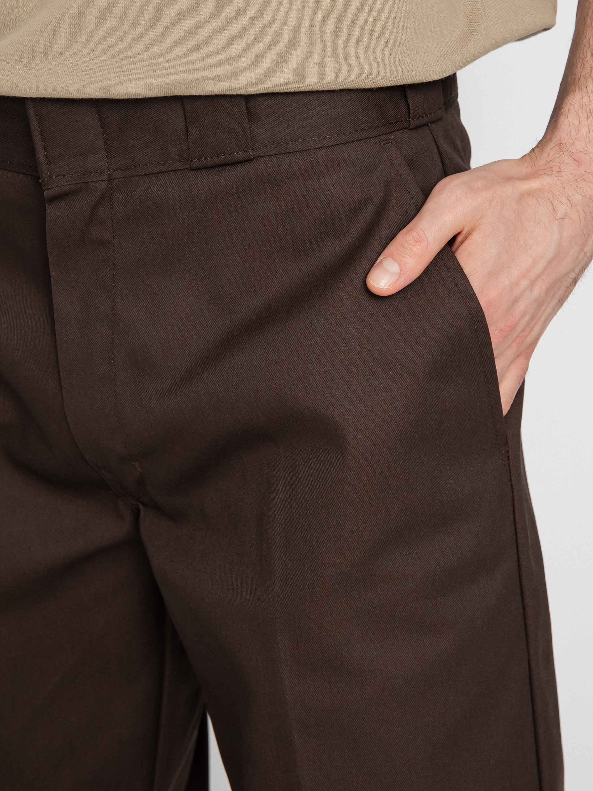 Pantaloni Dickies Double Knee (dark brown)