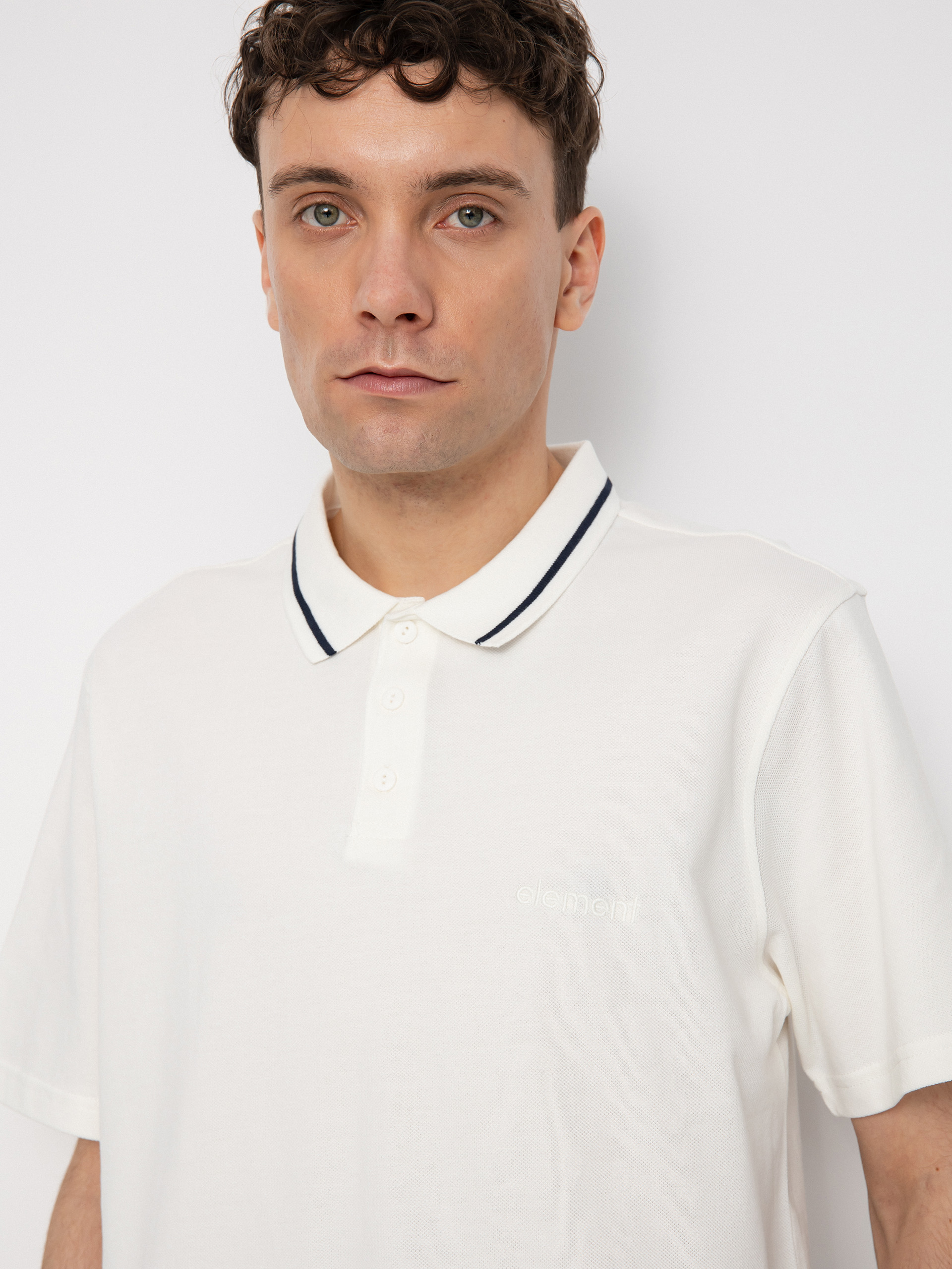 Tricou polo Element Myloh (off white)