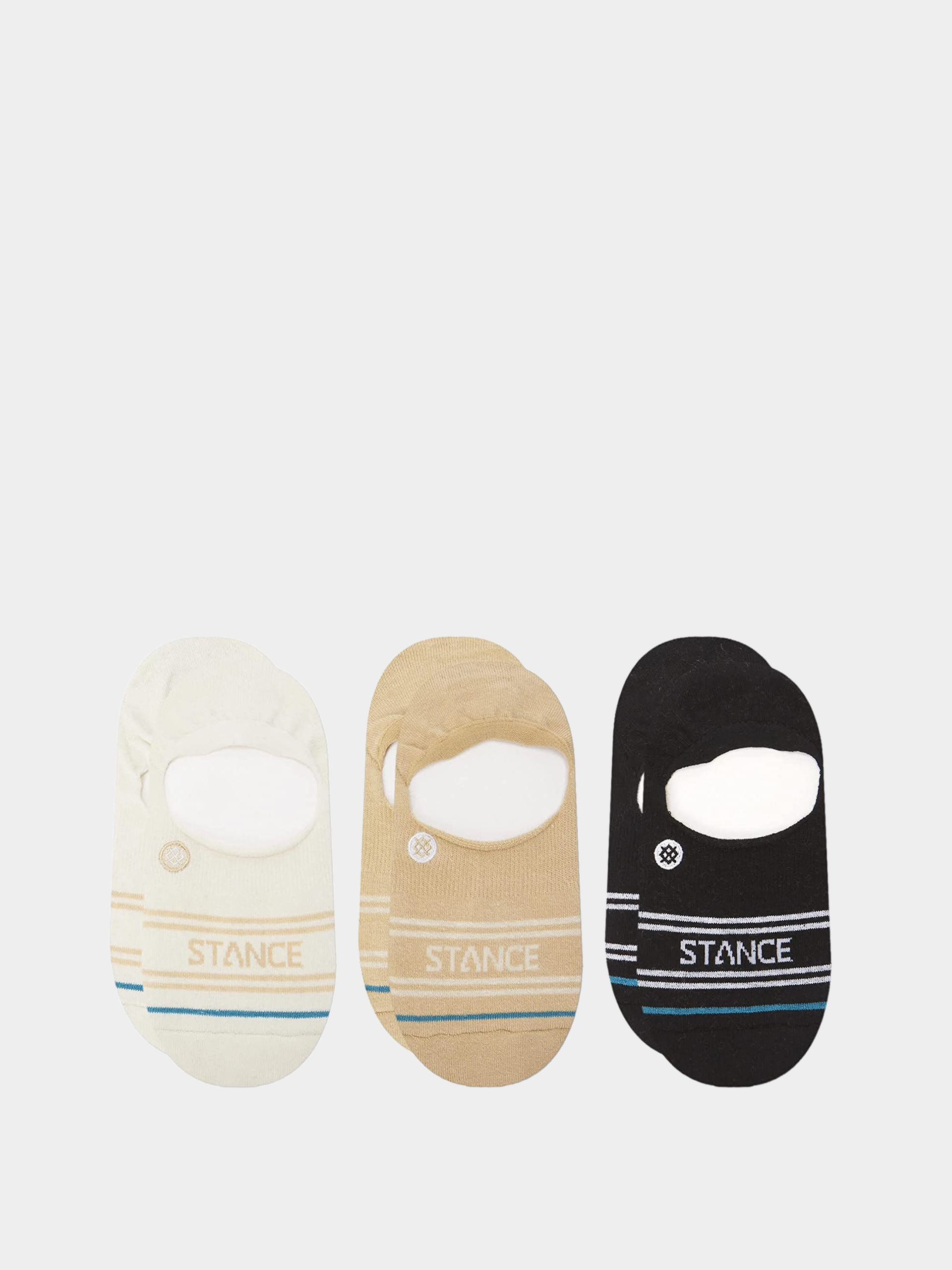 Șosete Stance Basic 3 Pack No Show (cream)