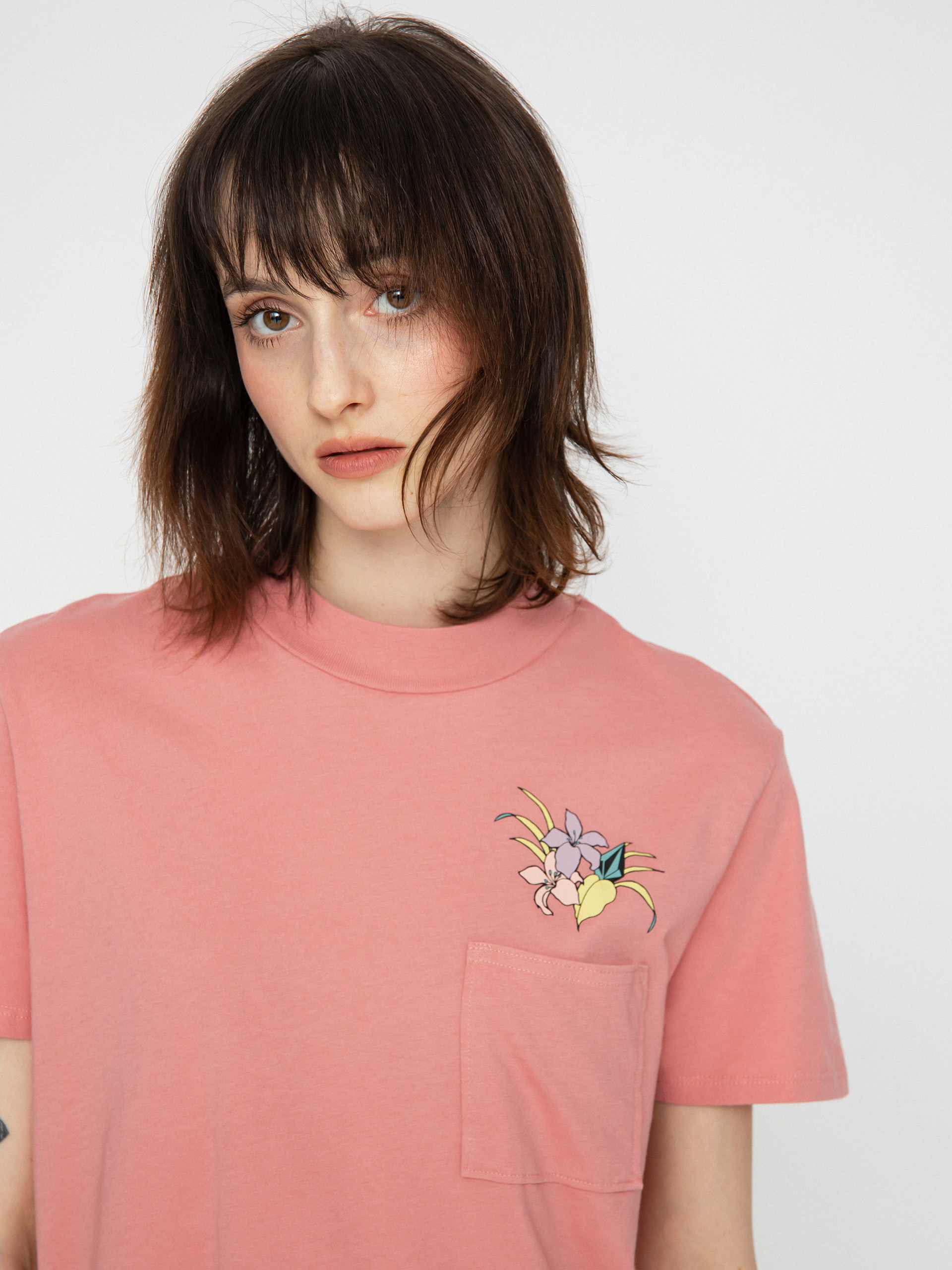 Tricou Volcom Pocket Dial Wmn (desert pink)