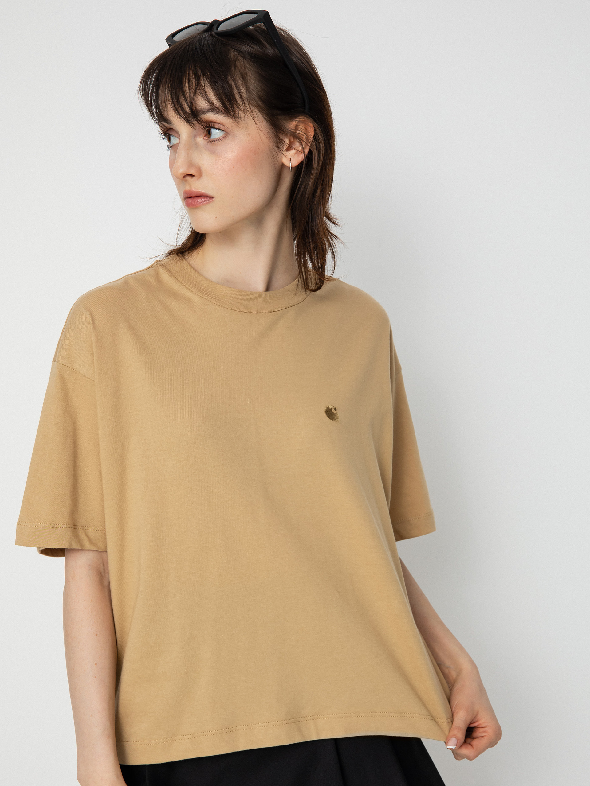 Tricou Carhartt WIP Chester Wmn (dusty h brown)