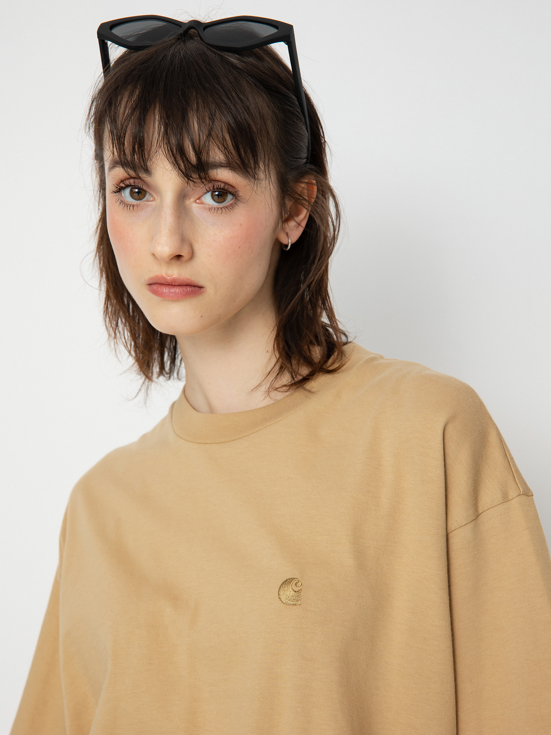 Tricou Carhartt WIP Chester Wmn (dusty h brown)