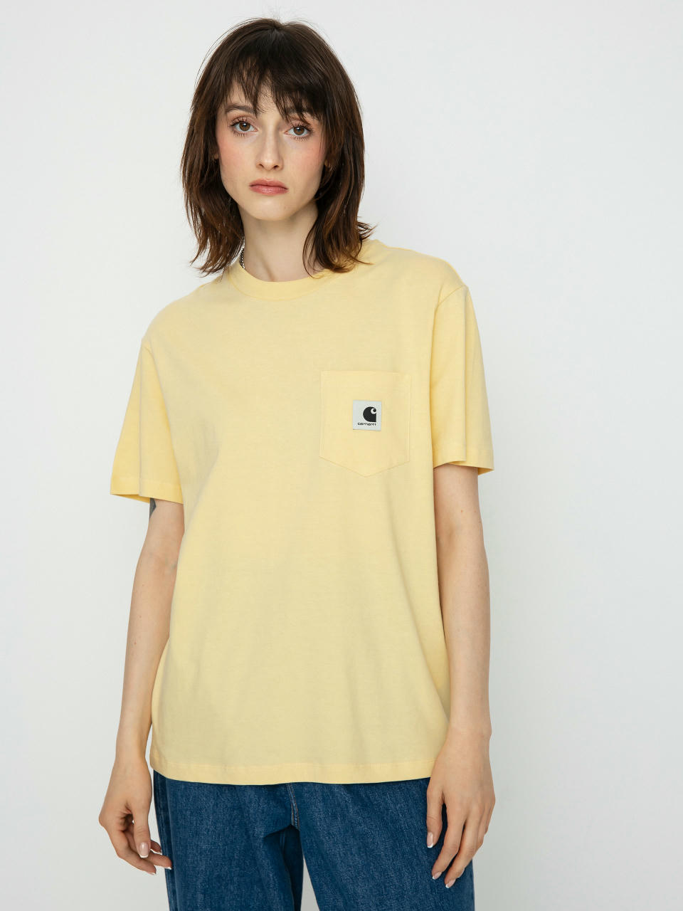 Tricou Carhartt WIP Pocket Wmn (citron)