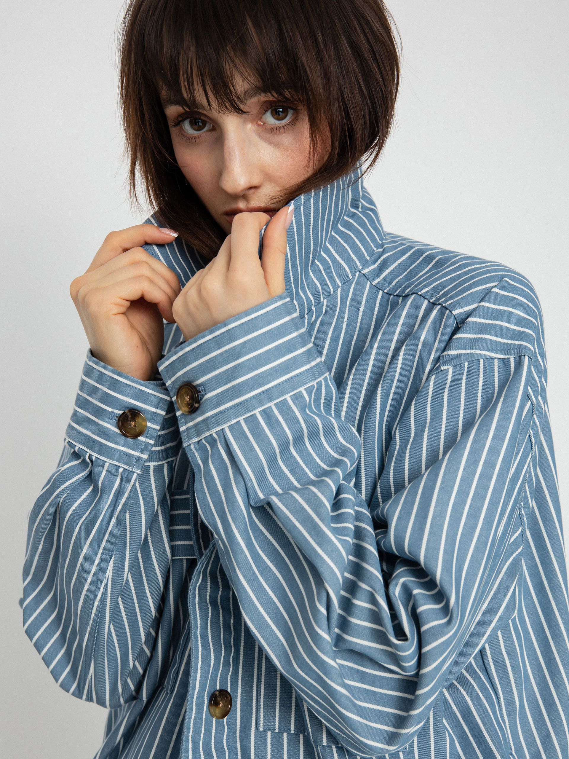 Geacă Brixton Stark Trucker Wmn (blue heaven)