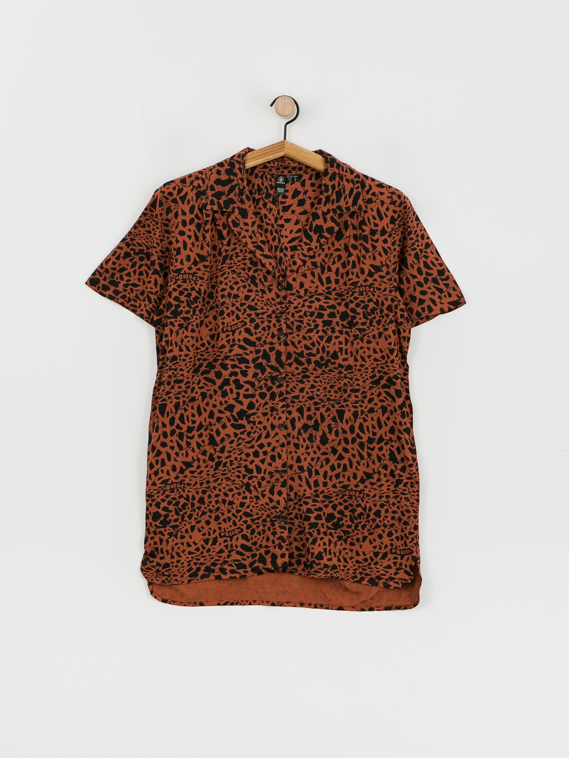 Cămașă Volcom Dino Tea Tunic Wmn (dark clay)
