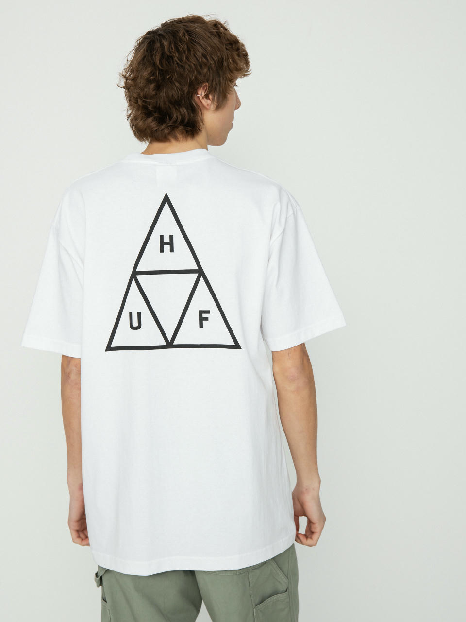 Tricou HUF Triple Triangle (white)