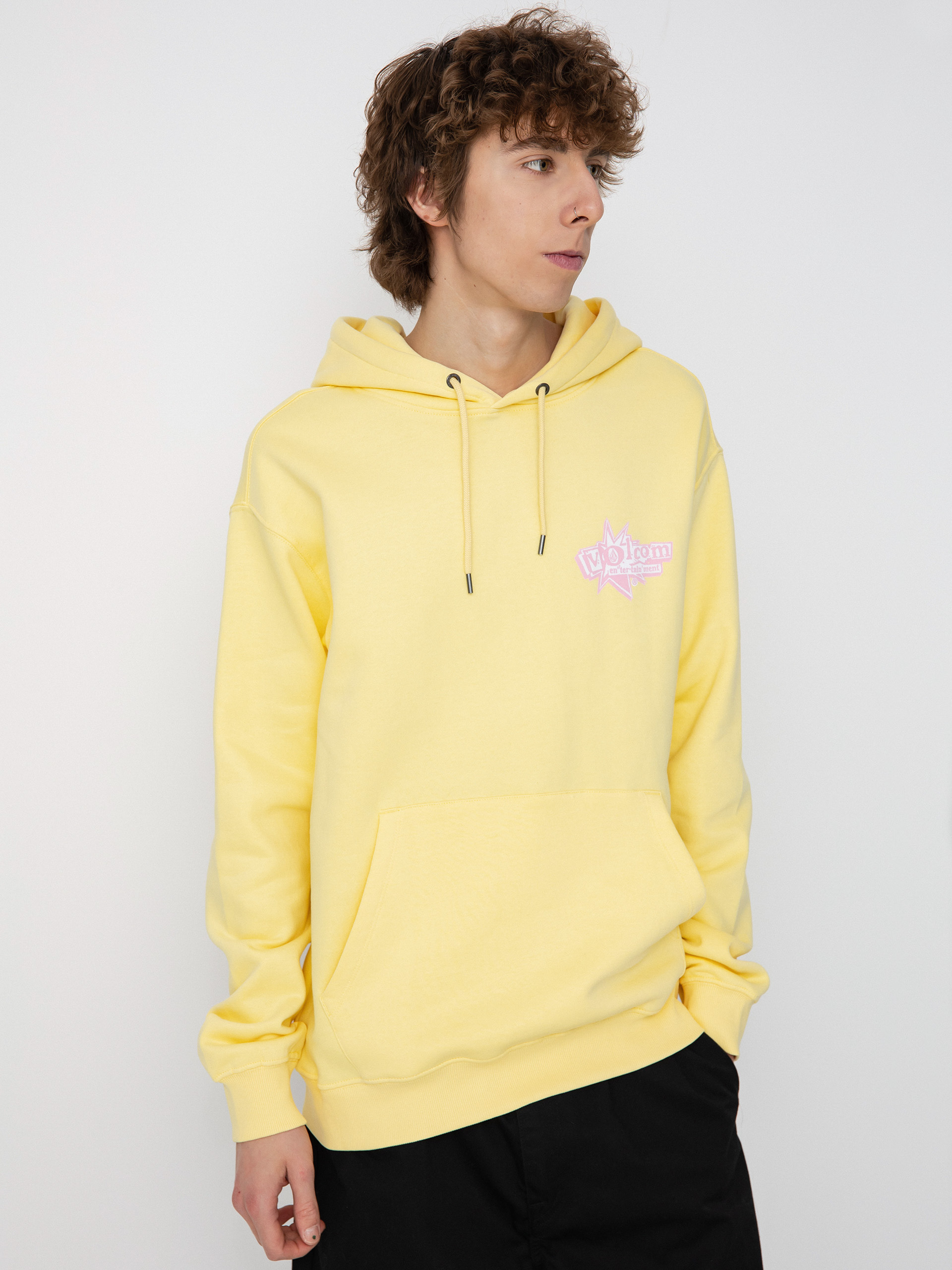 Hanorac cu glugă Volcom V Ent HD (dawn yellow)