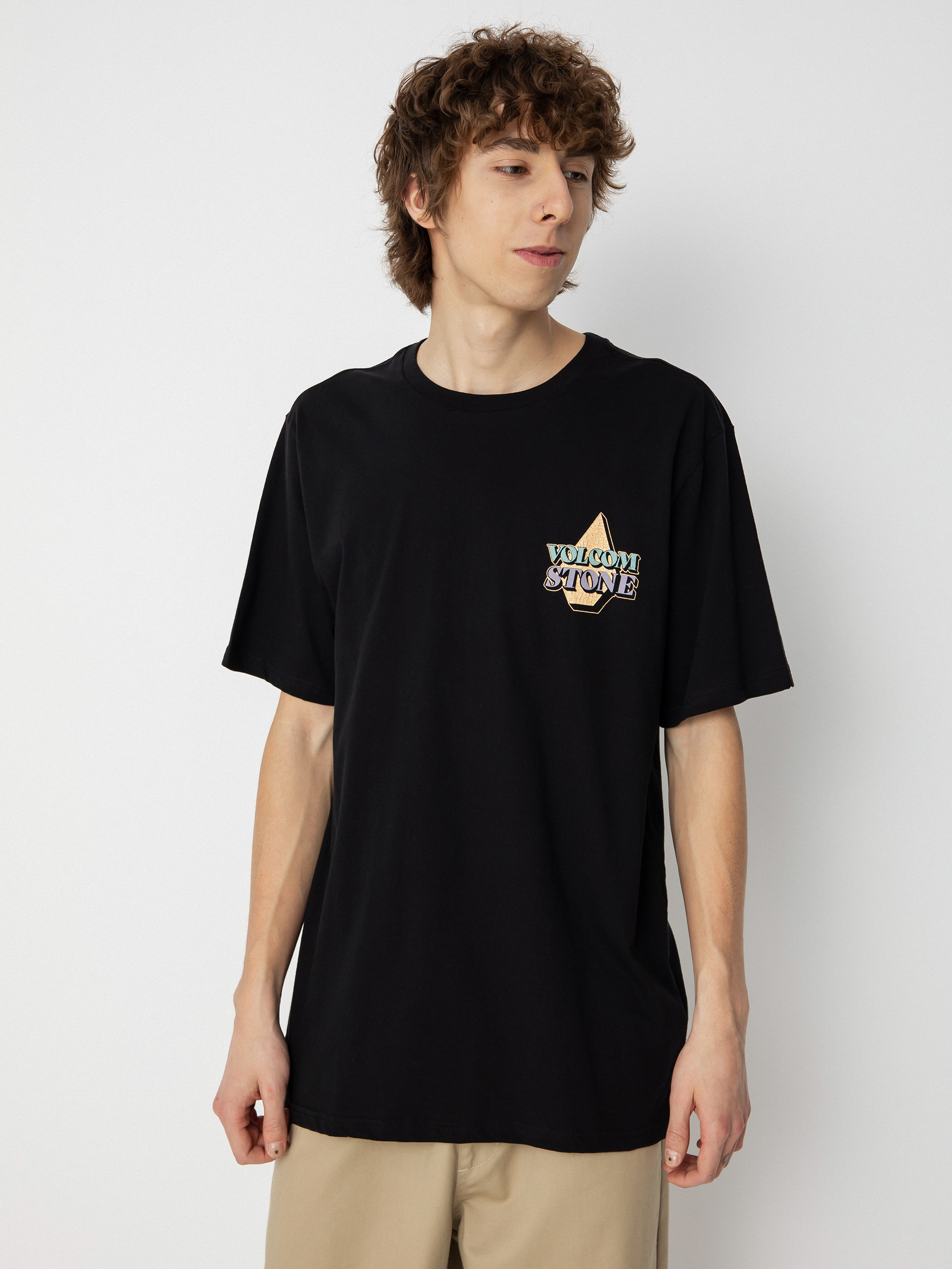 Tricou Volcom Stript (black)