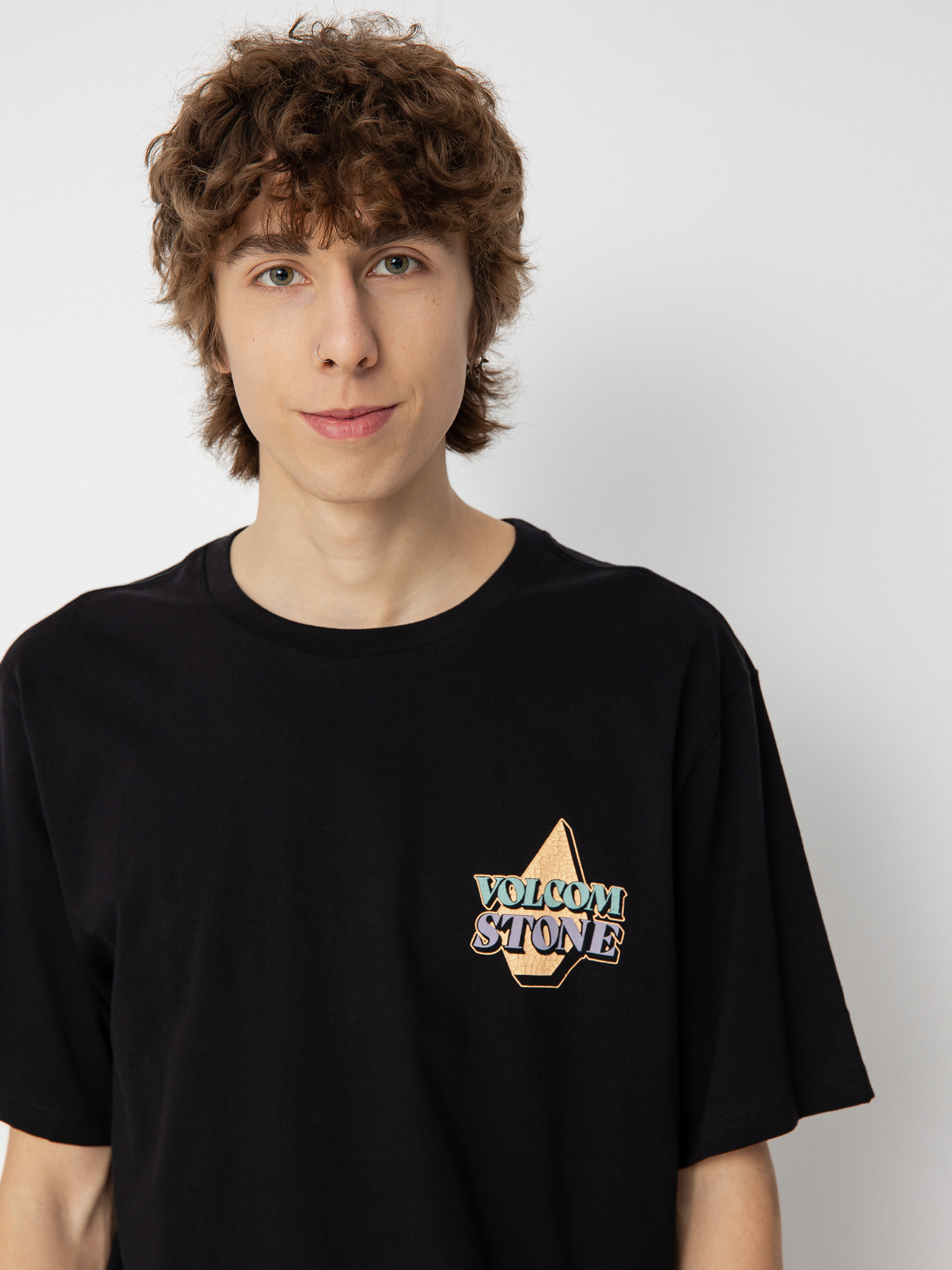 Tricou Volcom Stript (black)