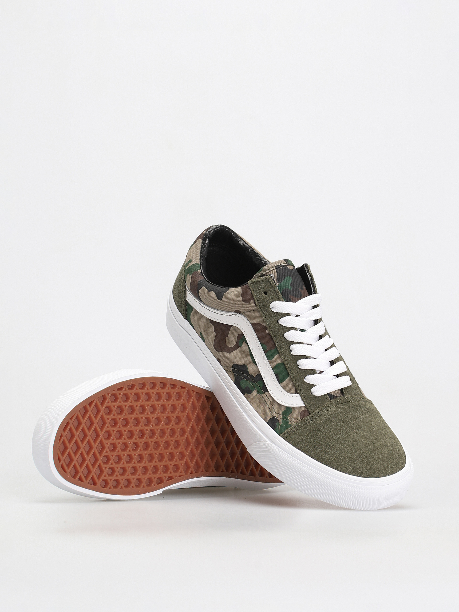 Pantofi Vans Old Skool (camo olive/white)