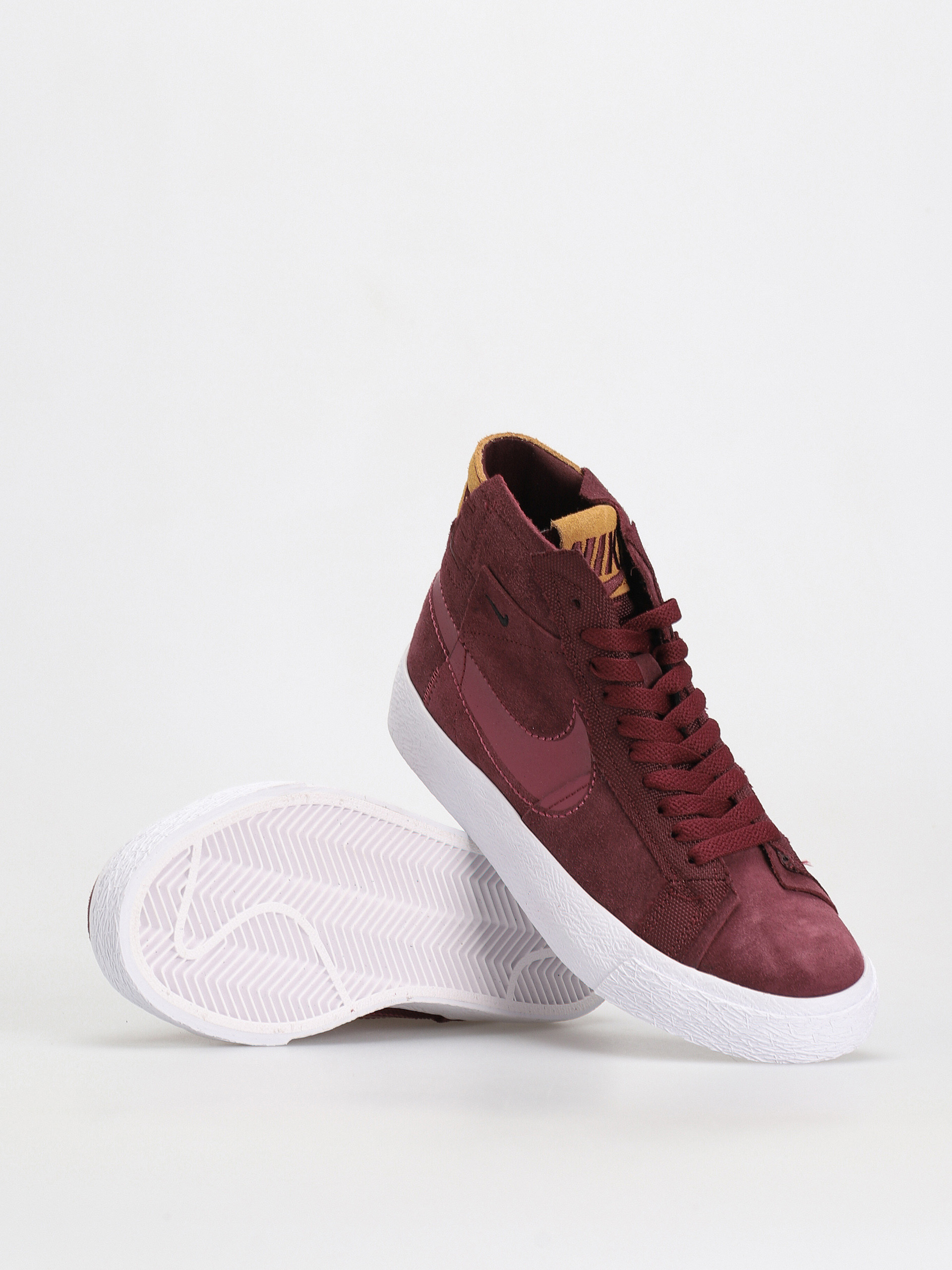 Pantofi Nike SB Zoom Blazer Mid Prm (night maroon/rosewood night maroon white)