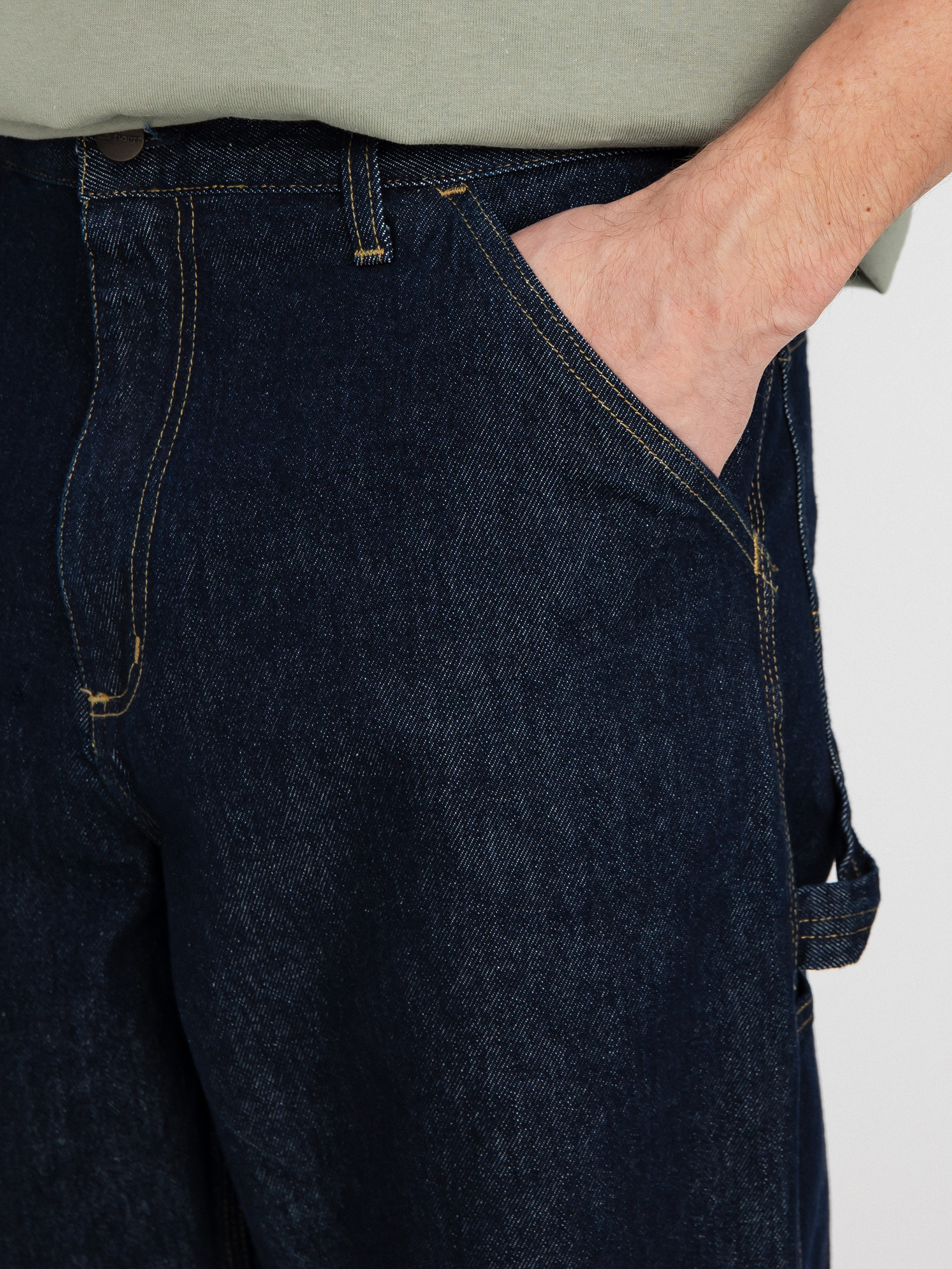 Pantaloni Carhartt WIP Single Knee (blue)