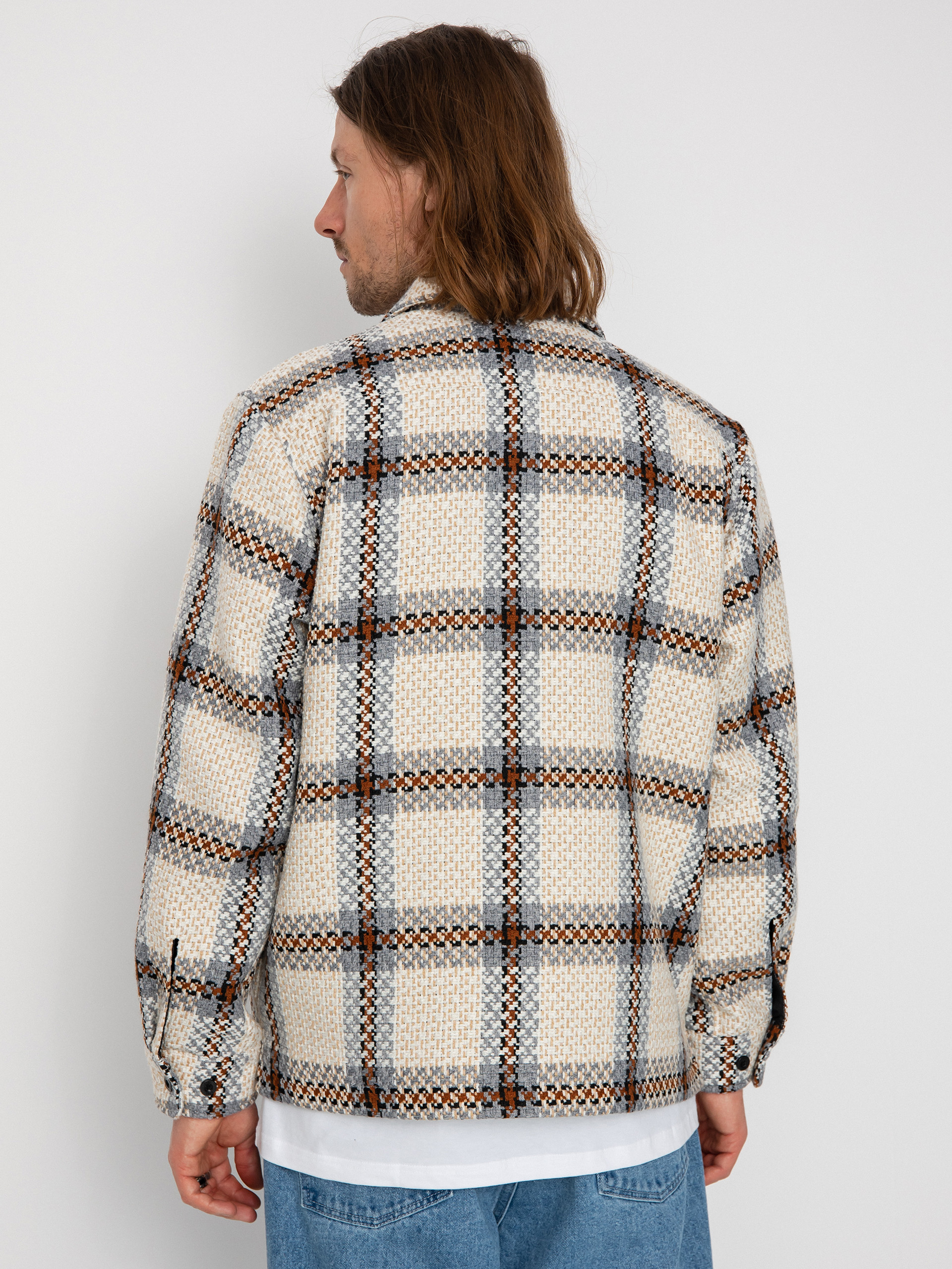 Geacă OBEY District (irish cream multi)