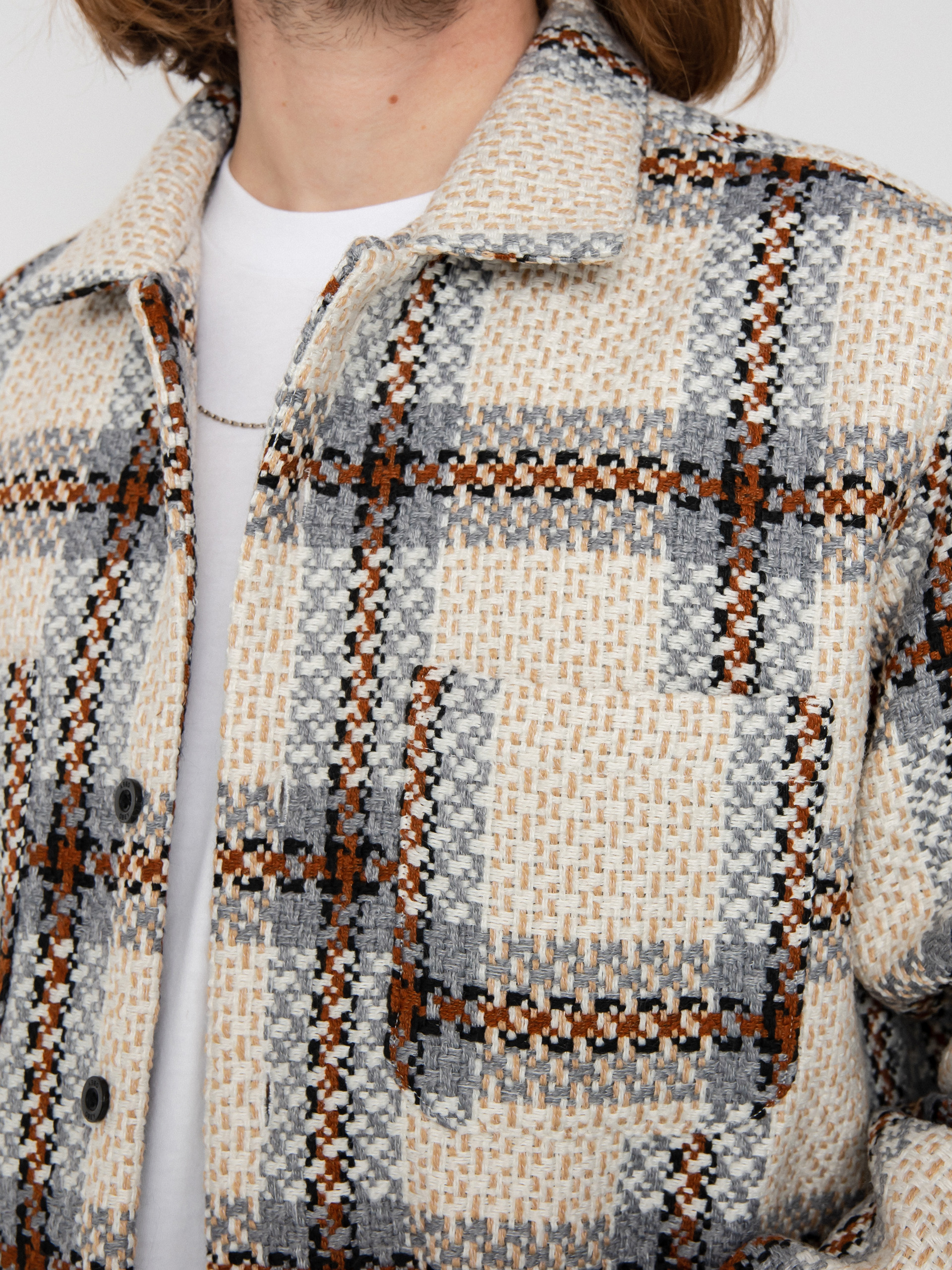 Geacă OBEY District (irish cream multi)