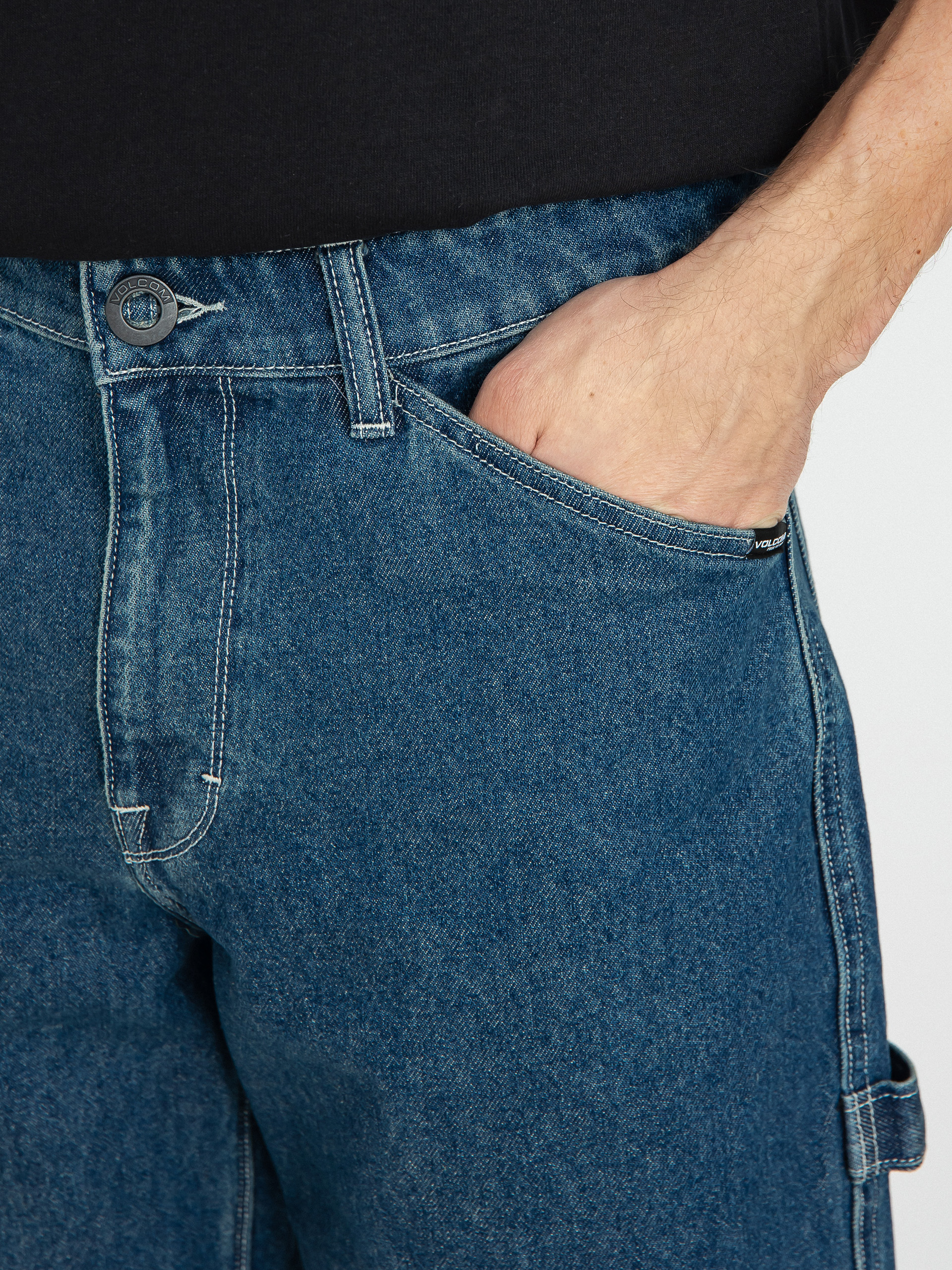 Șort Volcom Labored Denim Utility (indigo ridge wash)