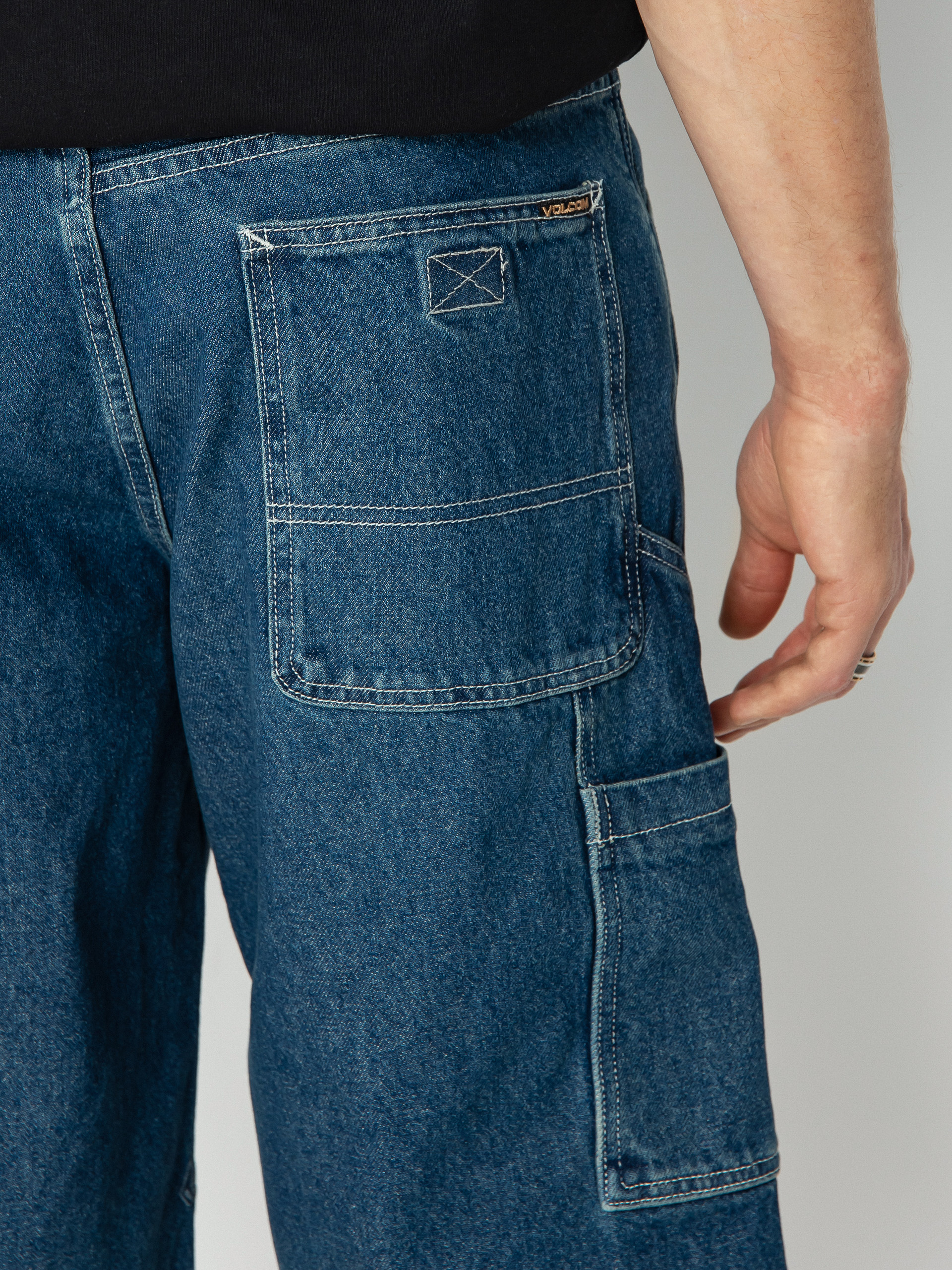 Șort Volcom Labored Denim Utility (indigo ridge wash)