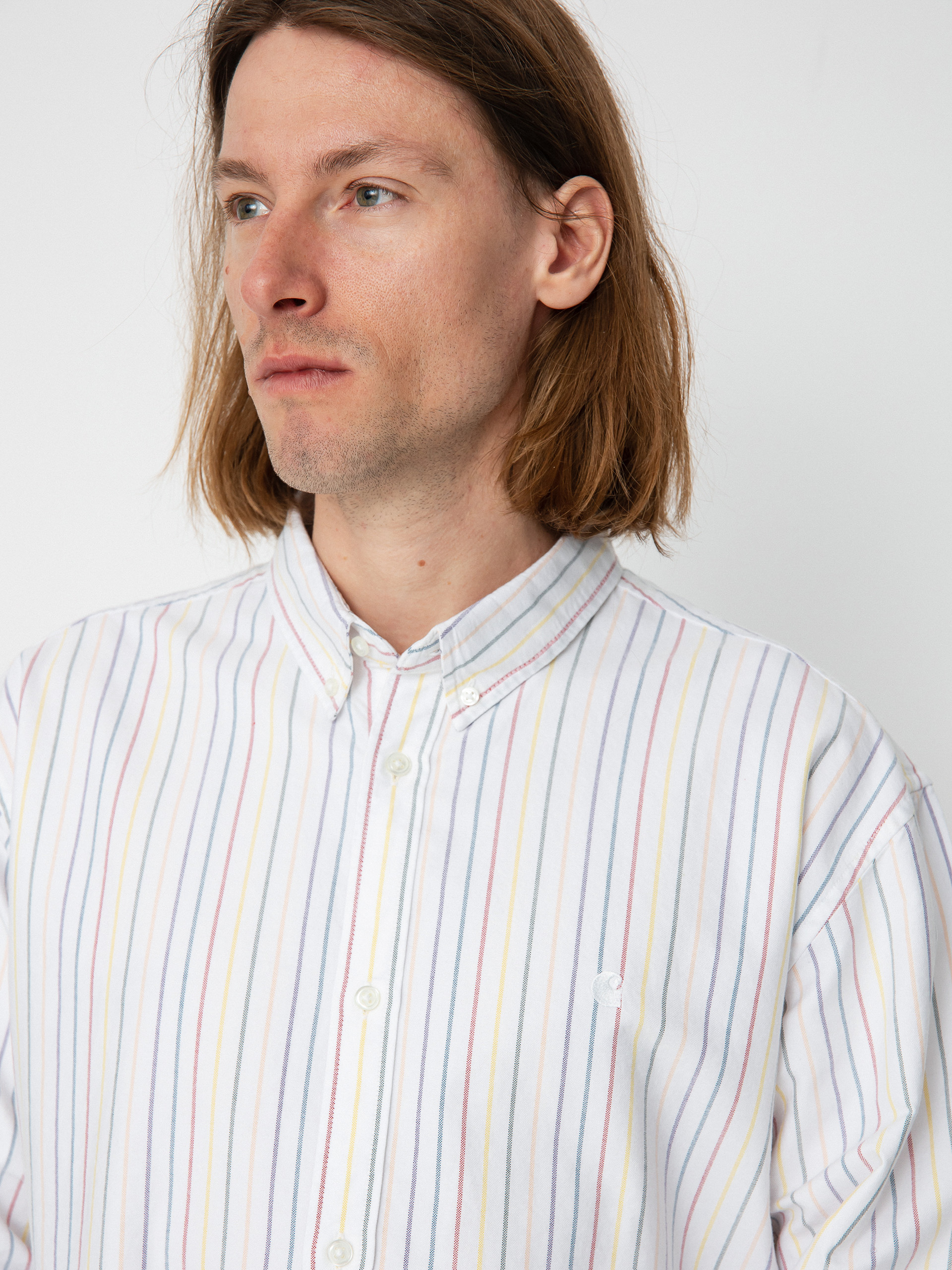 Cămașă Carhartt WIP Dabney (dabney stripe multicolor/white)