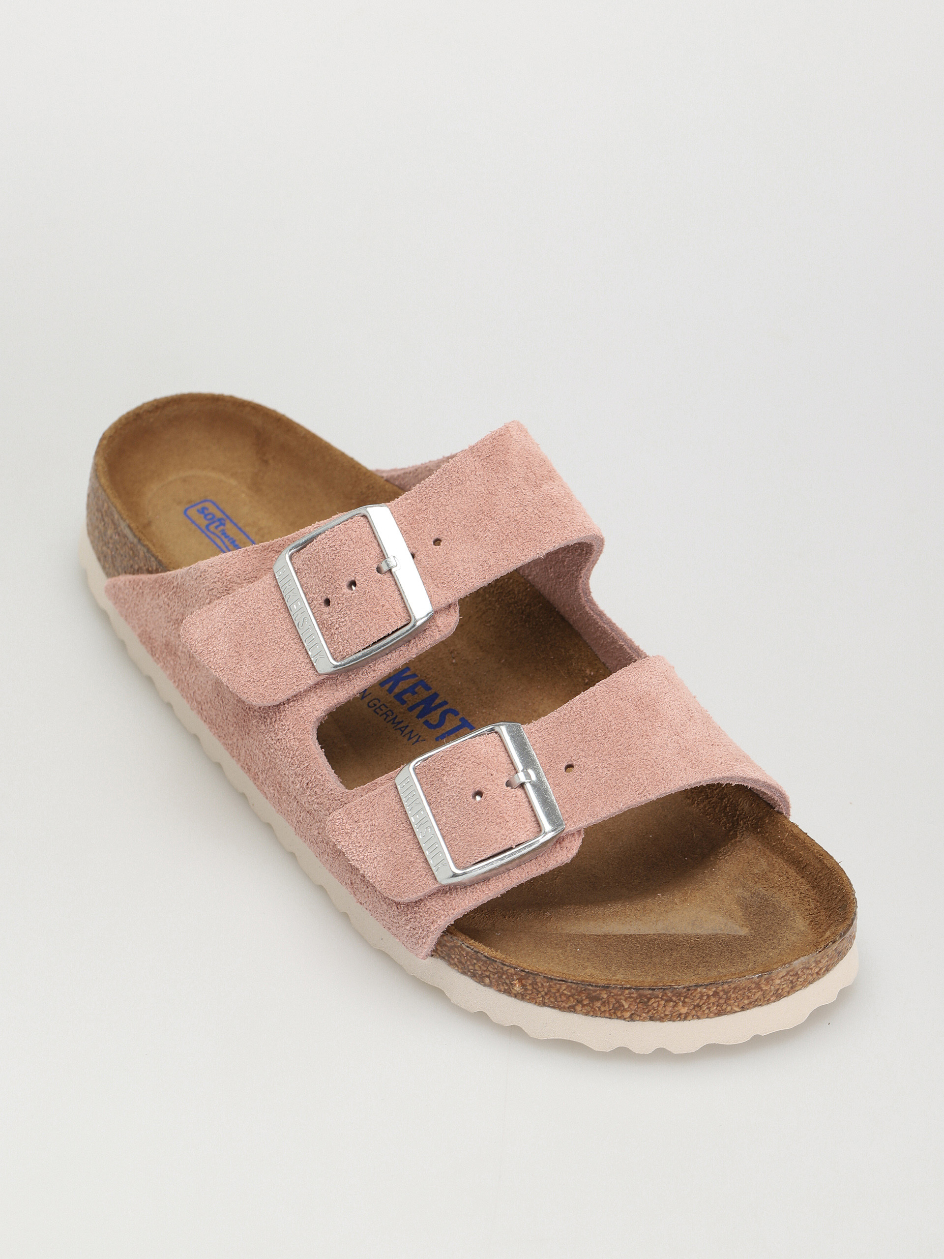 Șlapi Birkenstock Arizona Suede Narrow Wmn (pink clay)