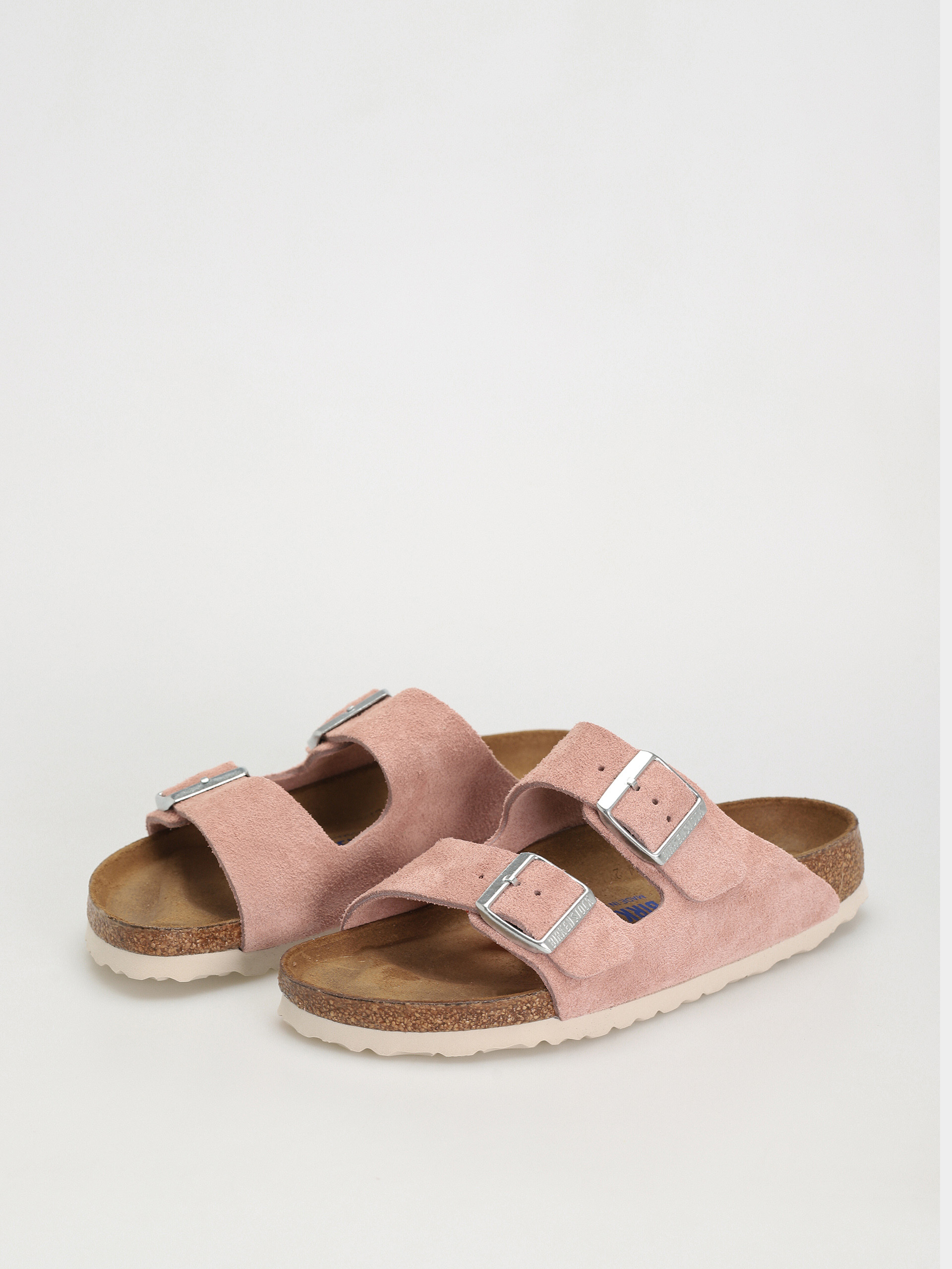 Șlapi Birkenstock Arizona Suede Narrow Wmn (pink clay)