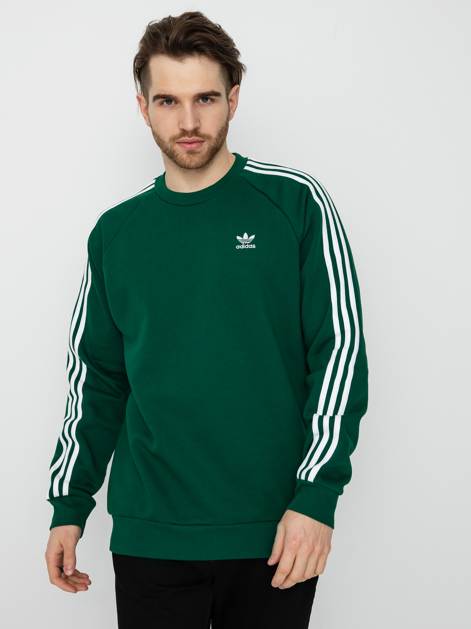 Hanorac adidas Originals 3 Stripes (drkgrn)
