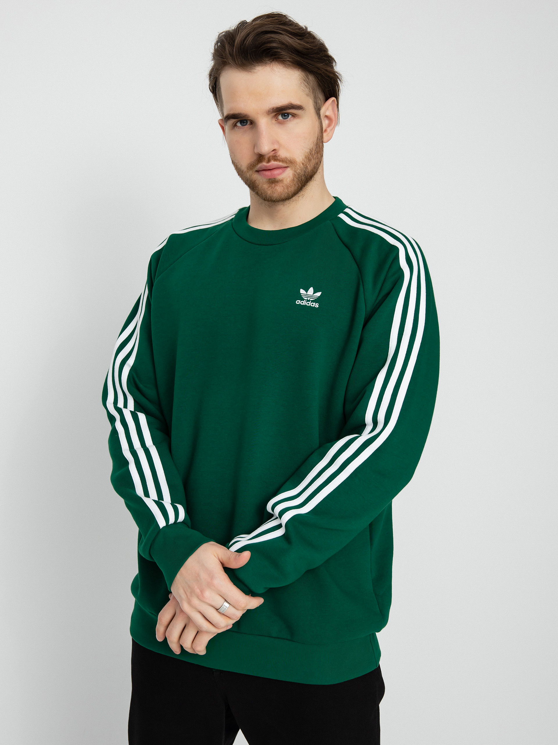 Hanorac adidas Originals 3 Stripes (drkgrn)