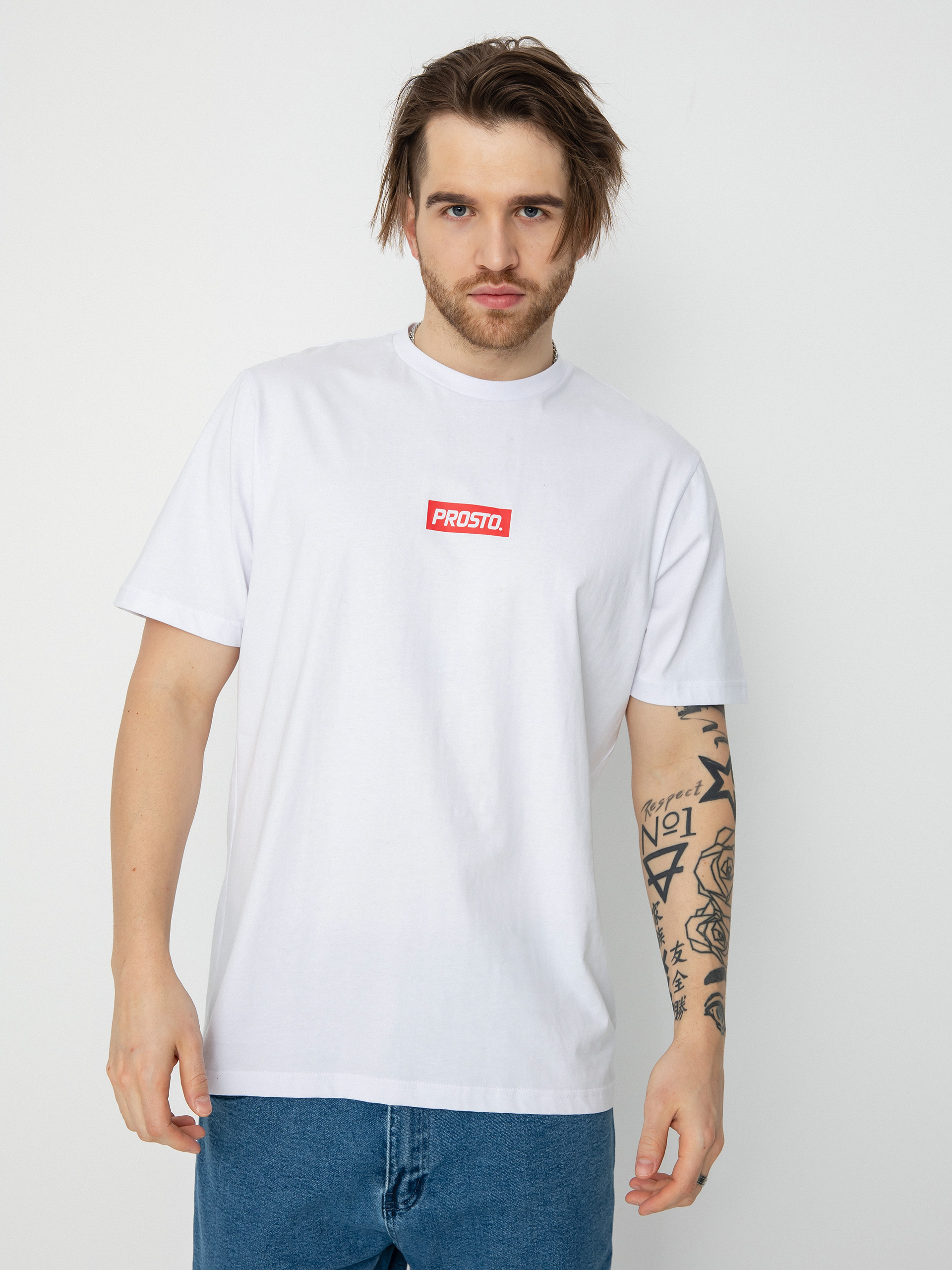 Tricou Prosto Redbox (white)