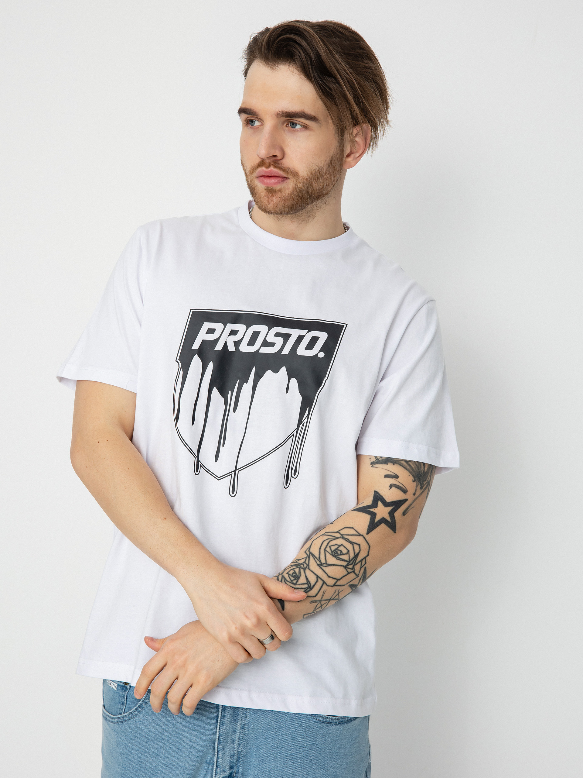 Tricou Prosto Paint (white)