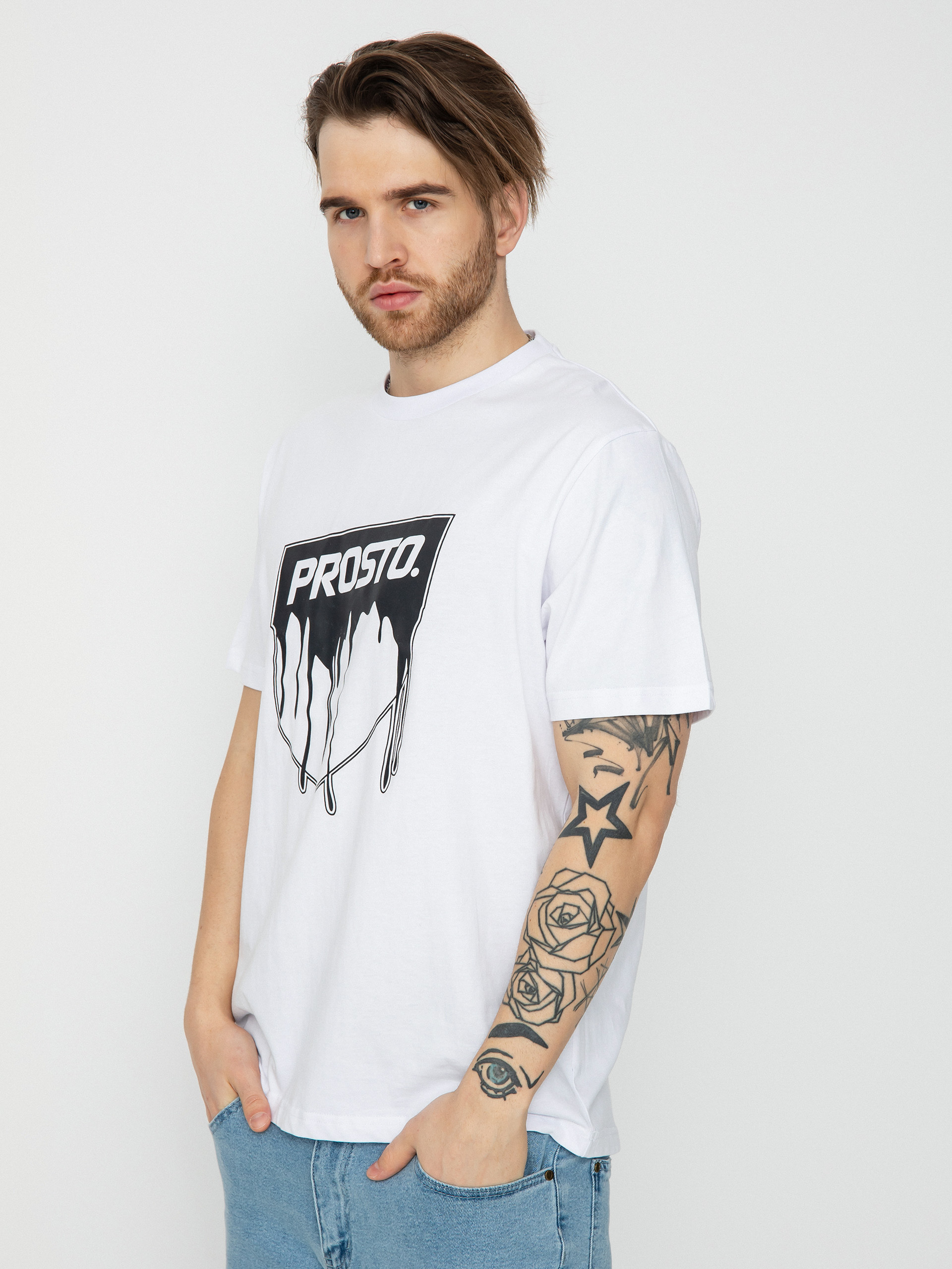 Tricou Prosto Paint (white)