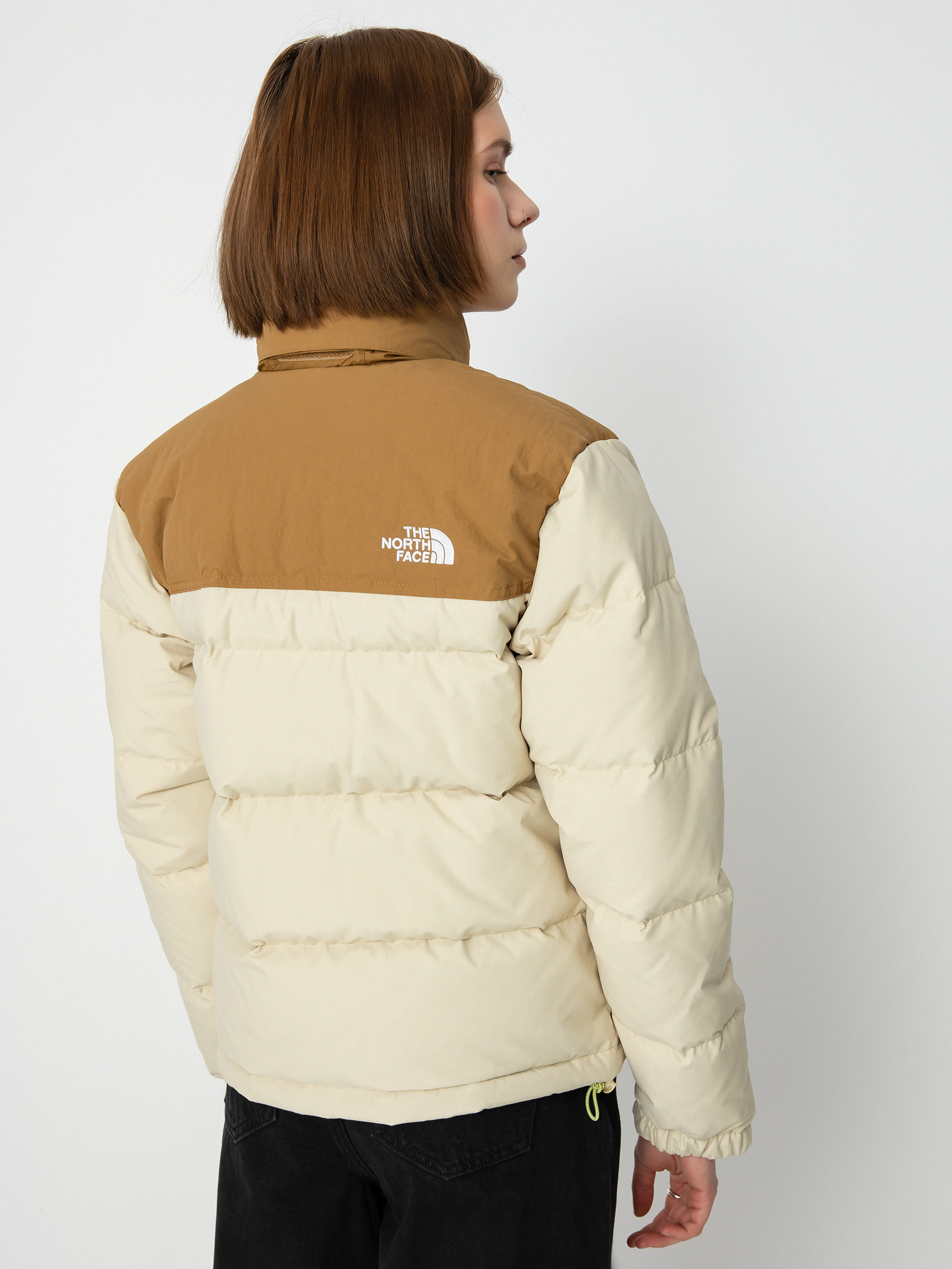 Geacă The North Face 92 Low-Fi Hi-Tek Nuptse Wmn (gravel/utility brown)